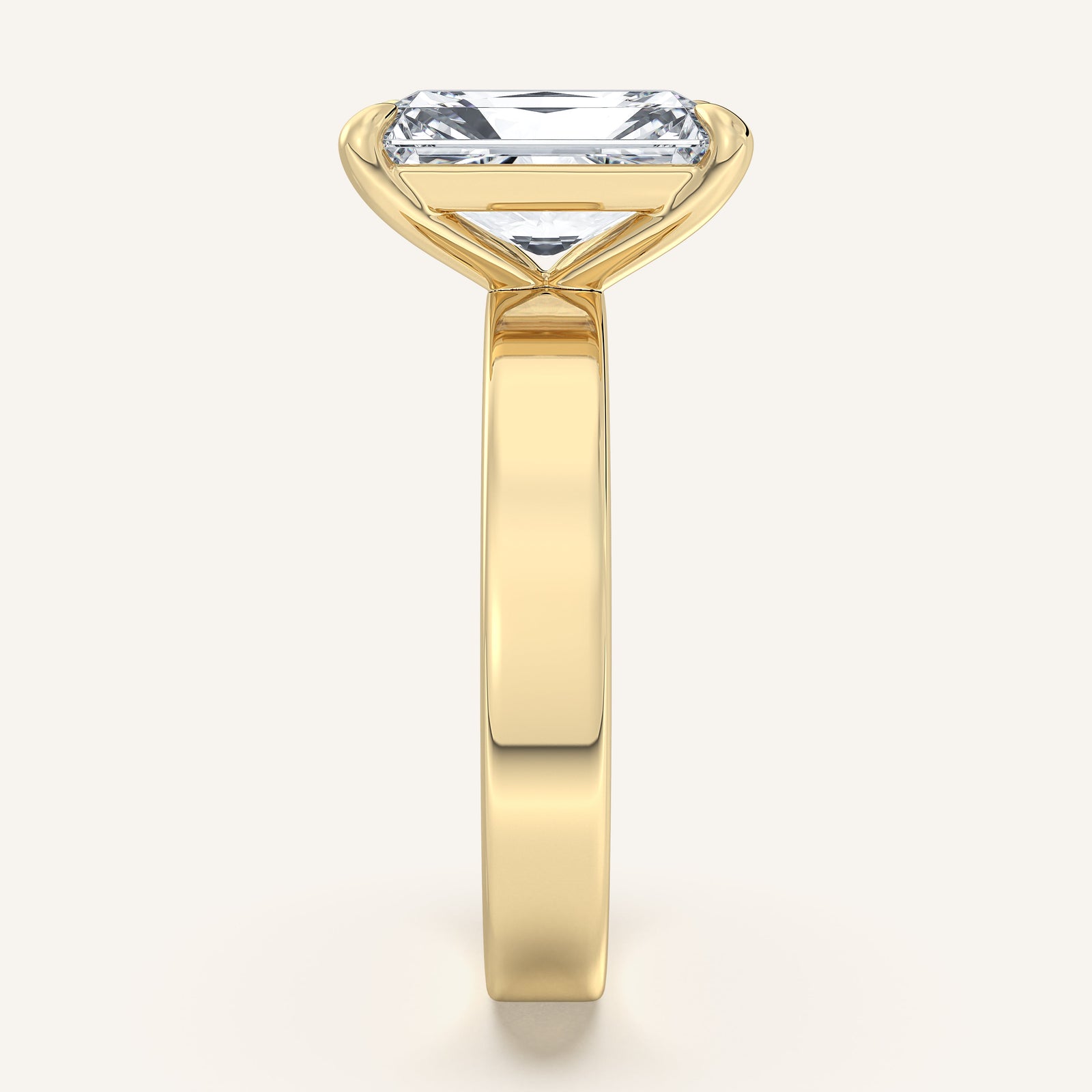 Square Shank Solitaire