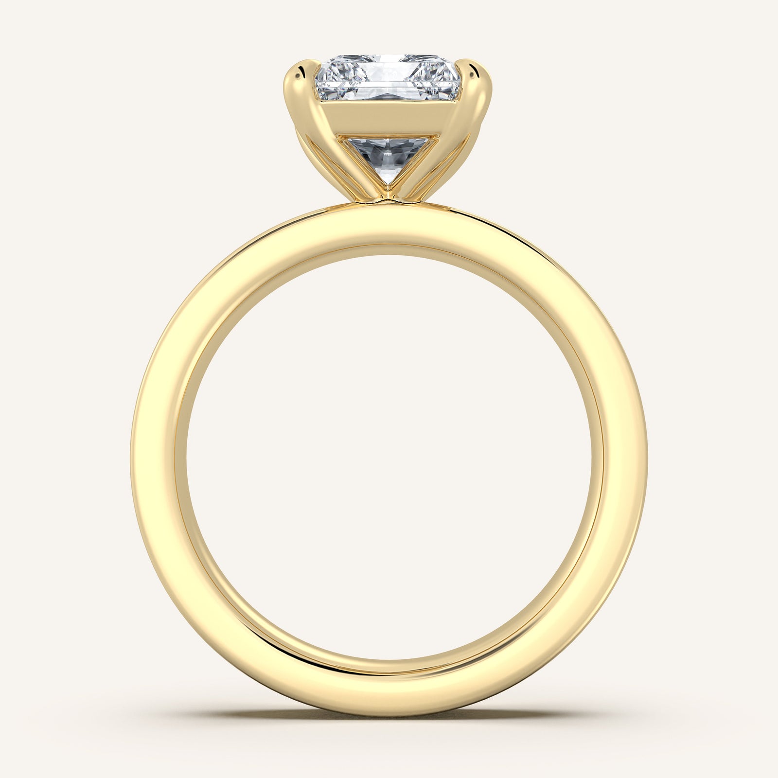 Square Shank Solitaire