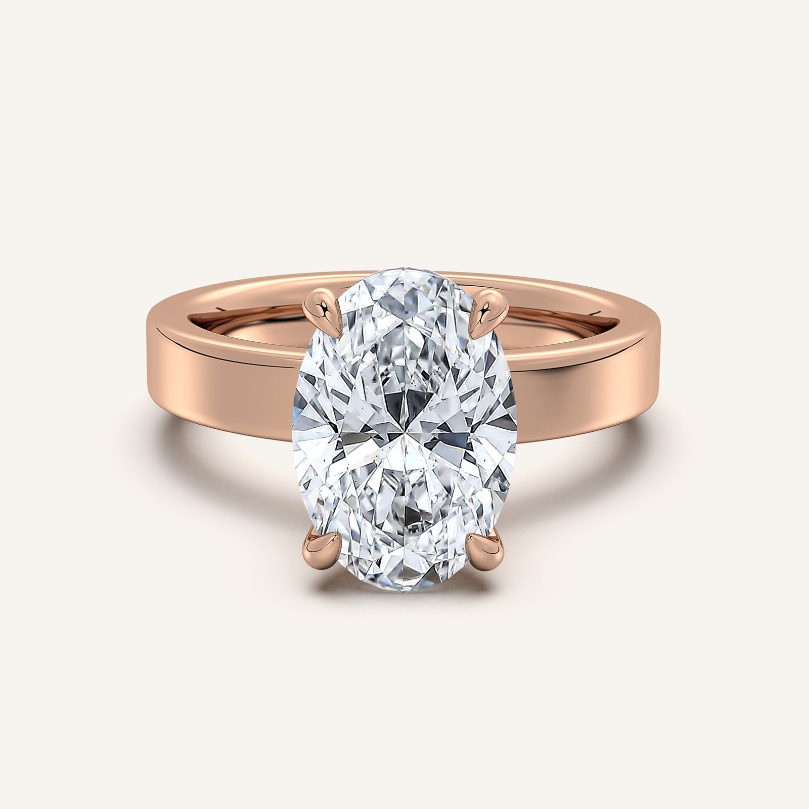 Square Shank Solitaire