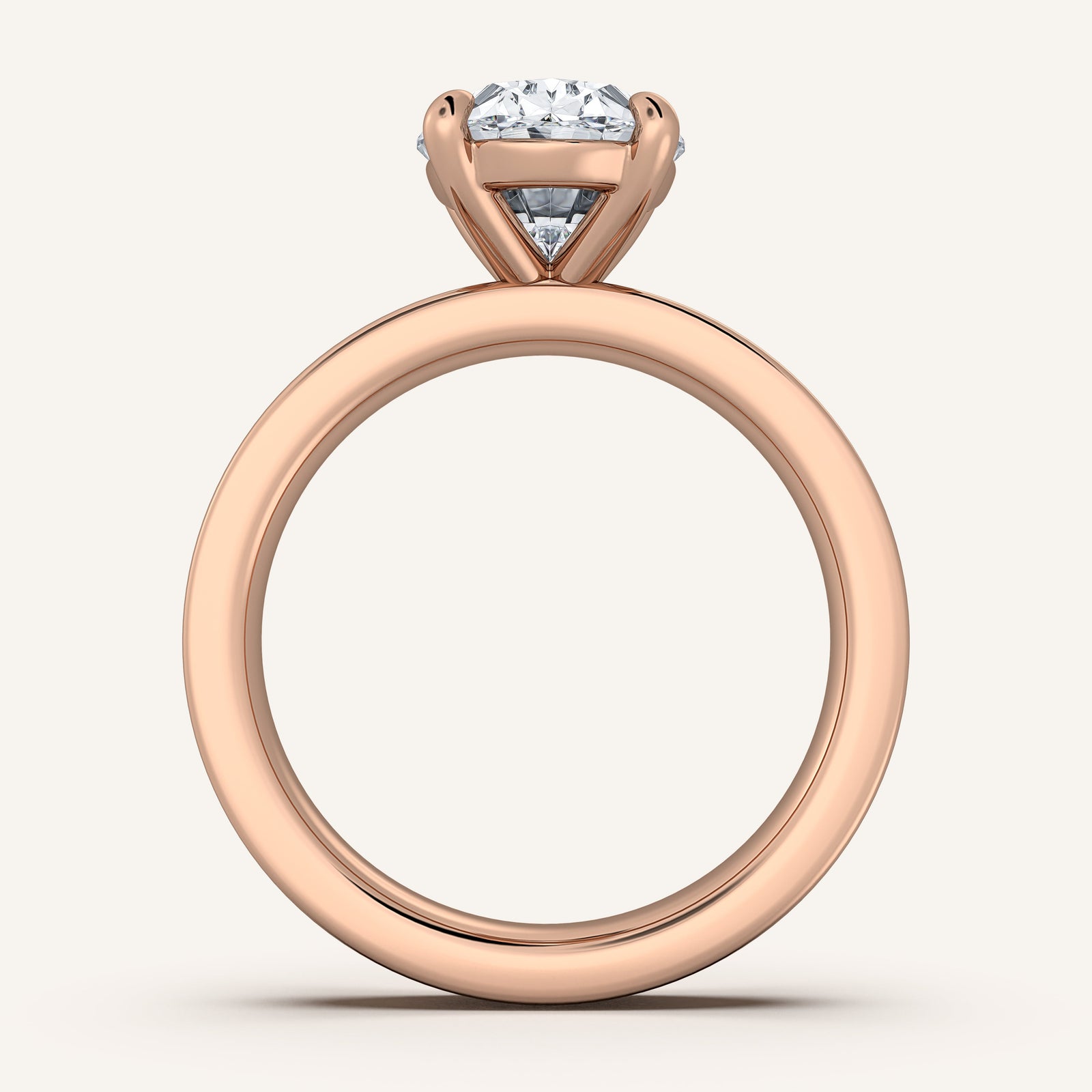 Square Shank Solitaire