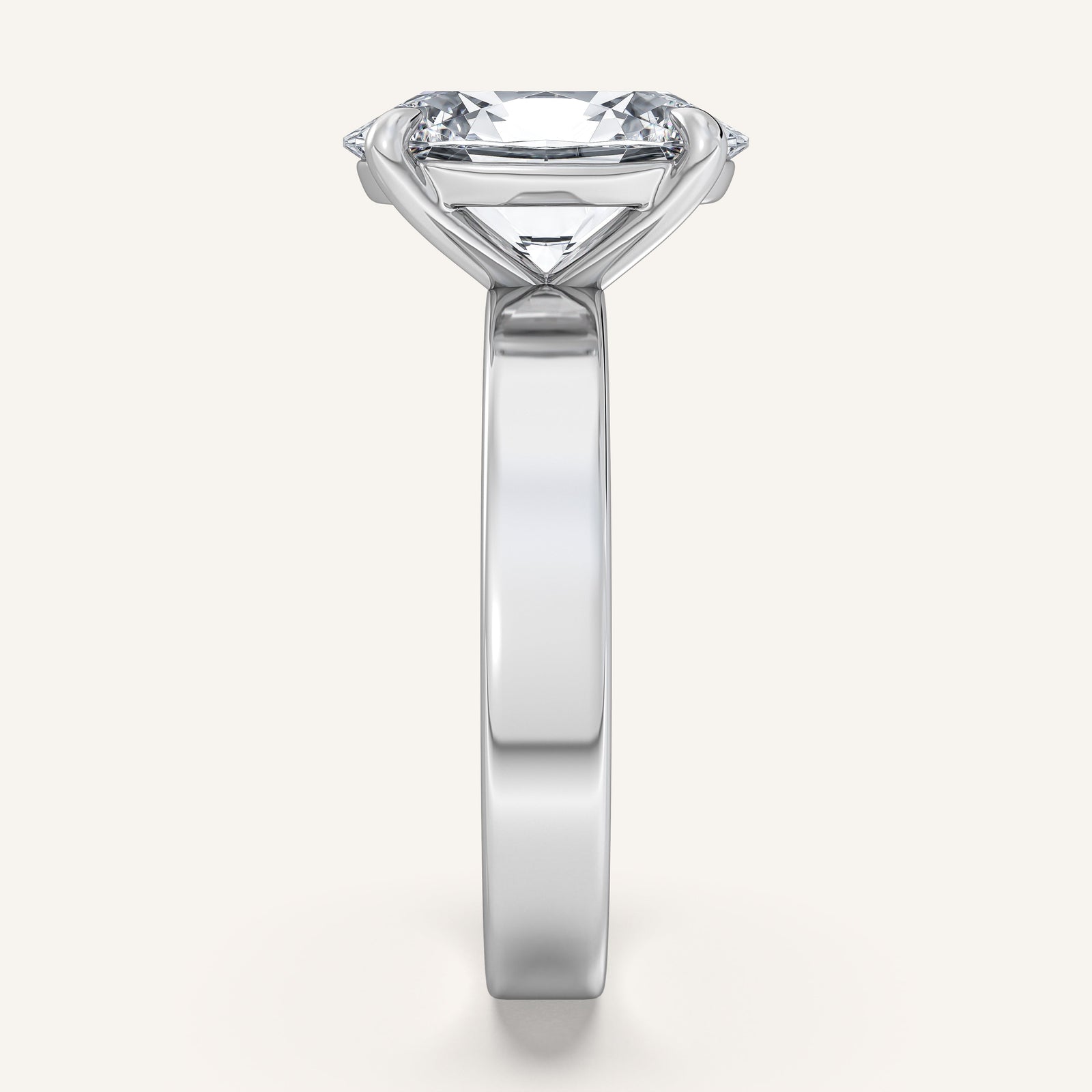 Square Shank Solitaire