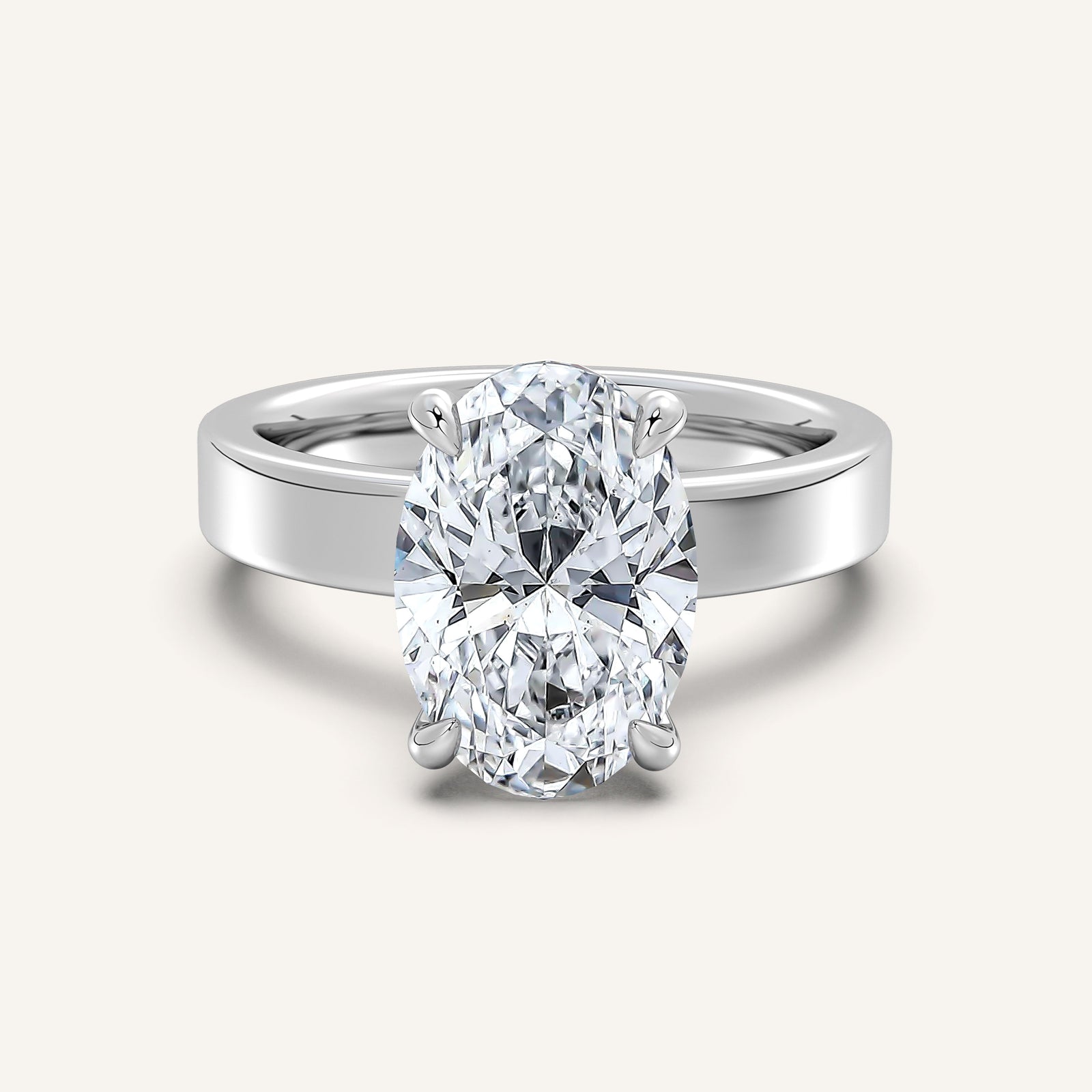 Square Shank Solitaire