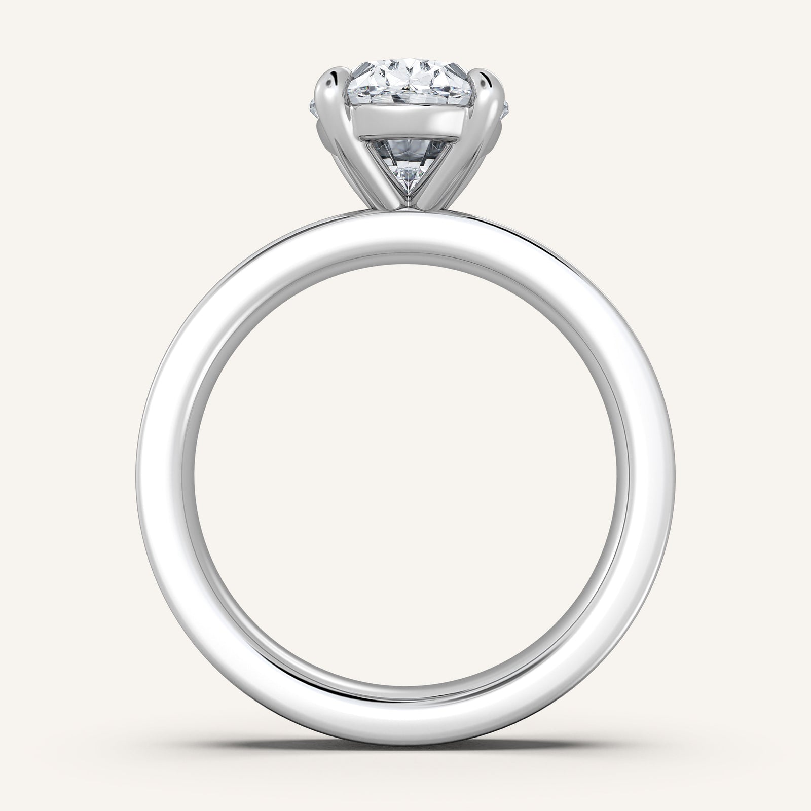 Square Shank Solitaire