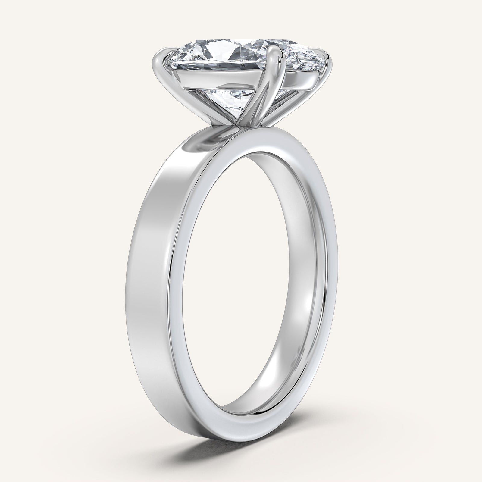 Square Shank Solitaire