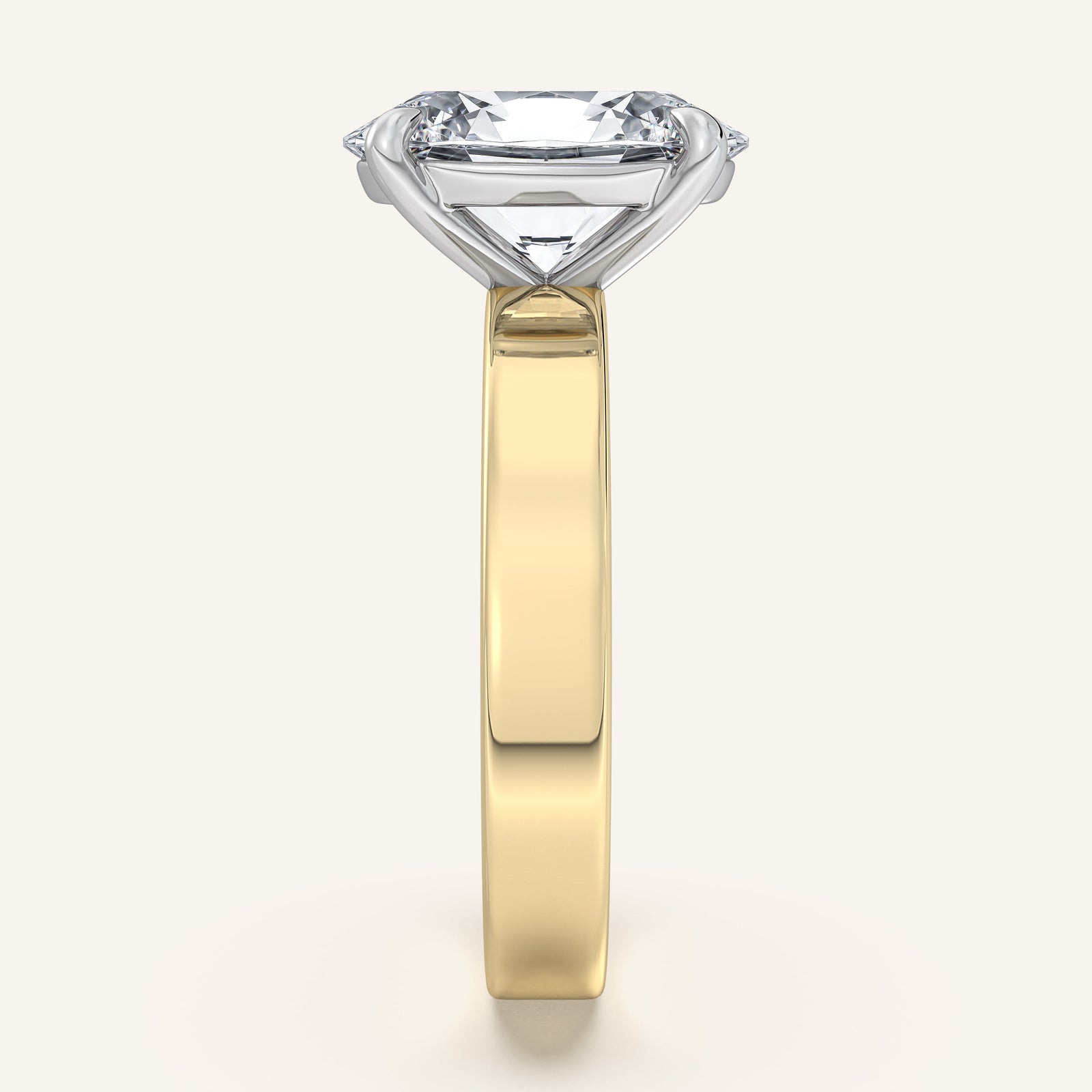 Square Shank Solitaire