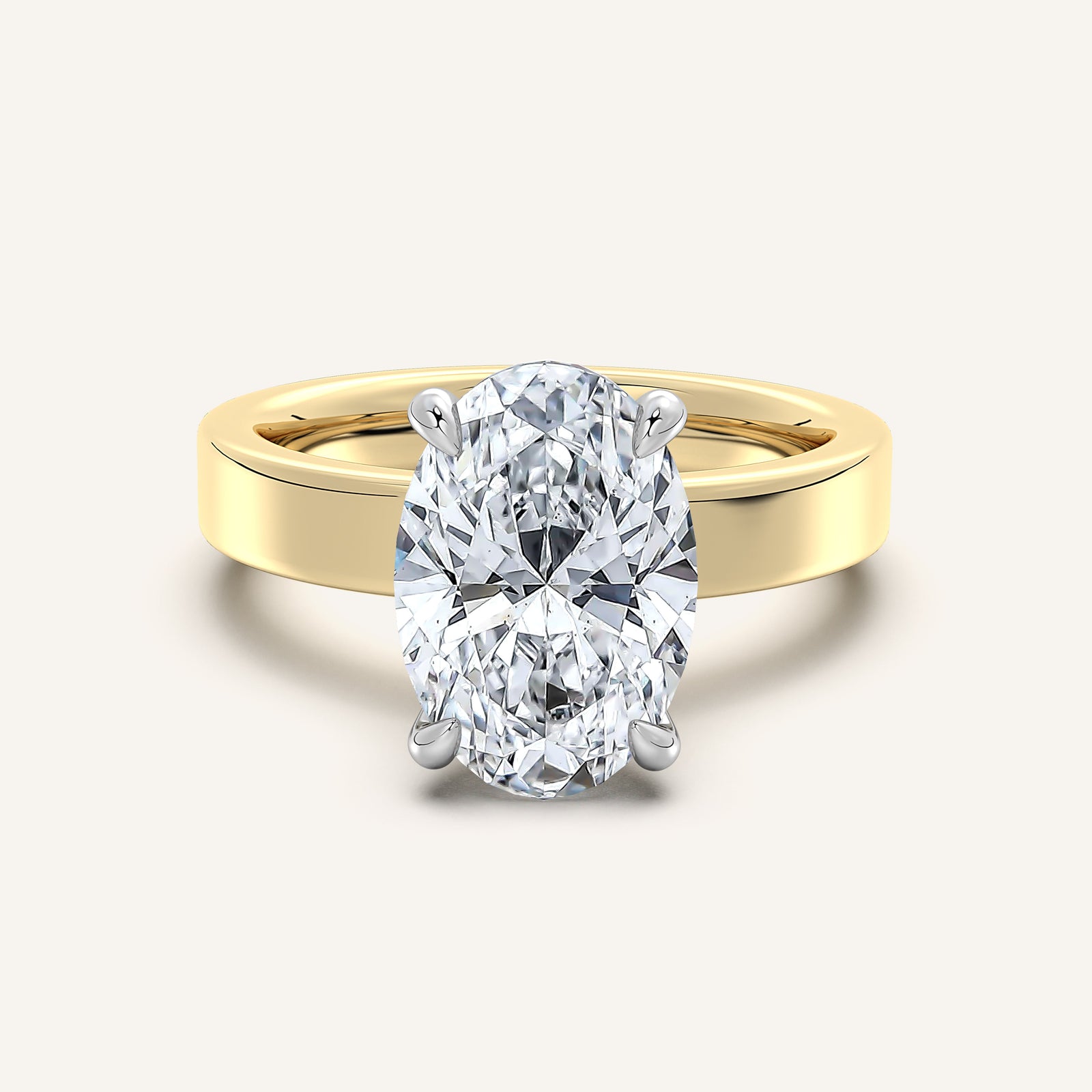 Square Shank Solitaire