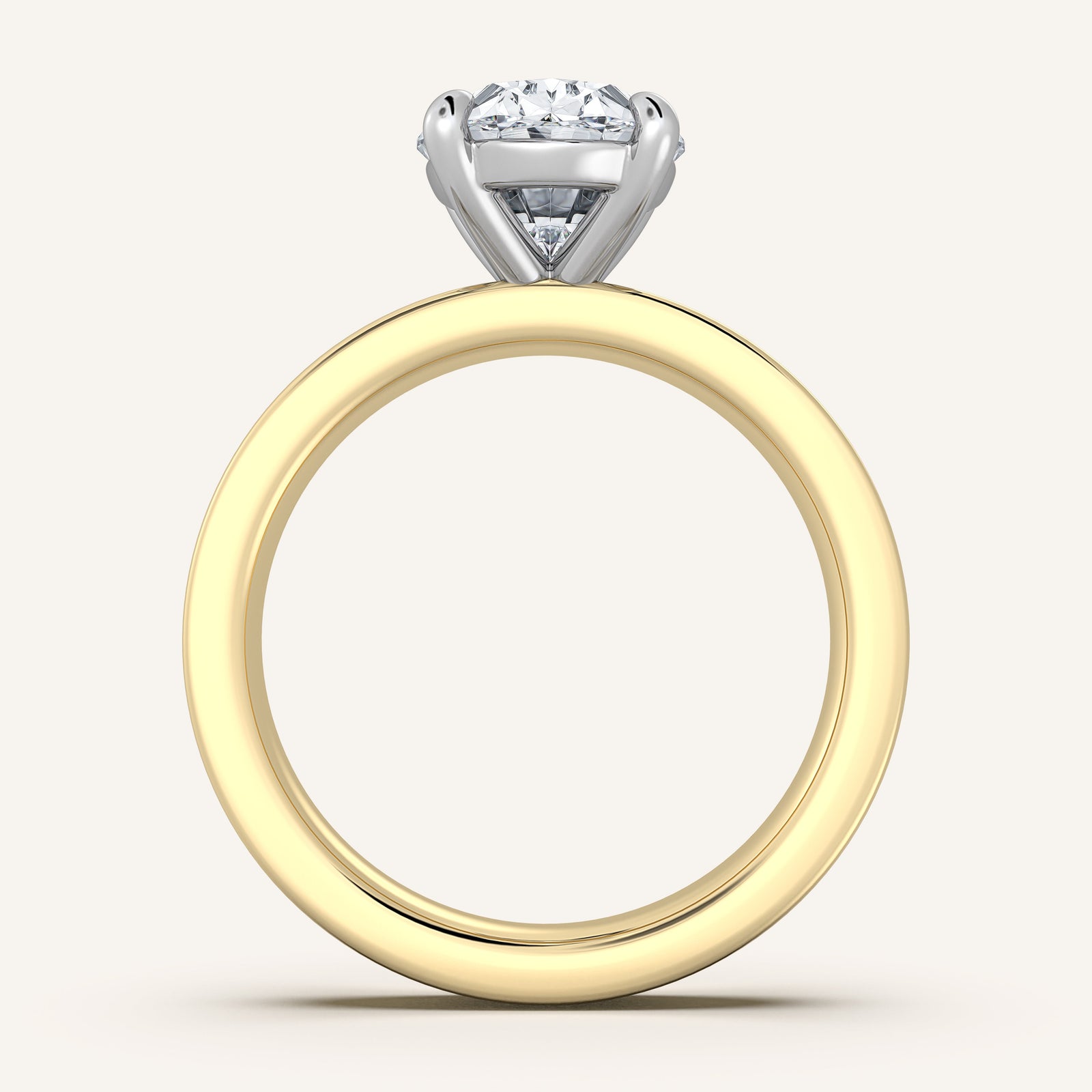 Square Shank Solitaire
