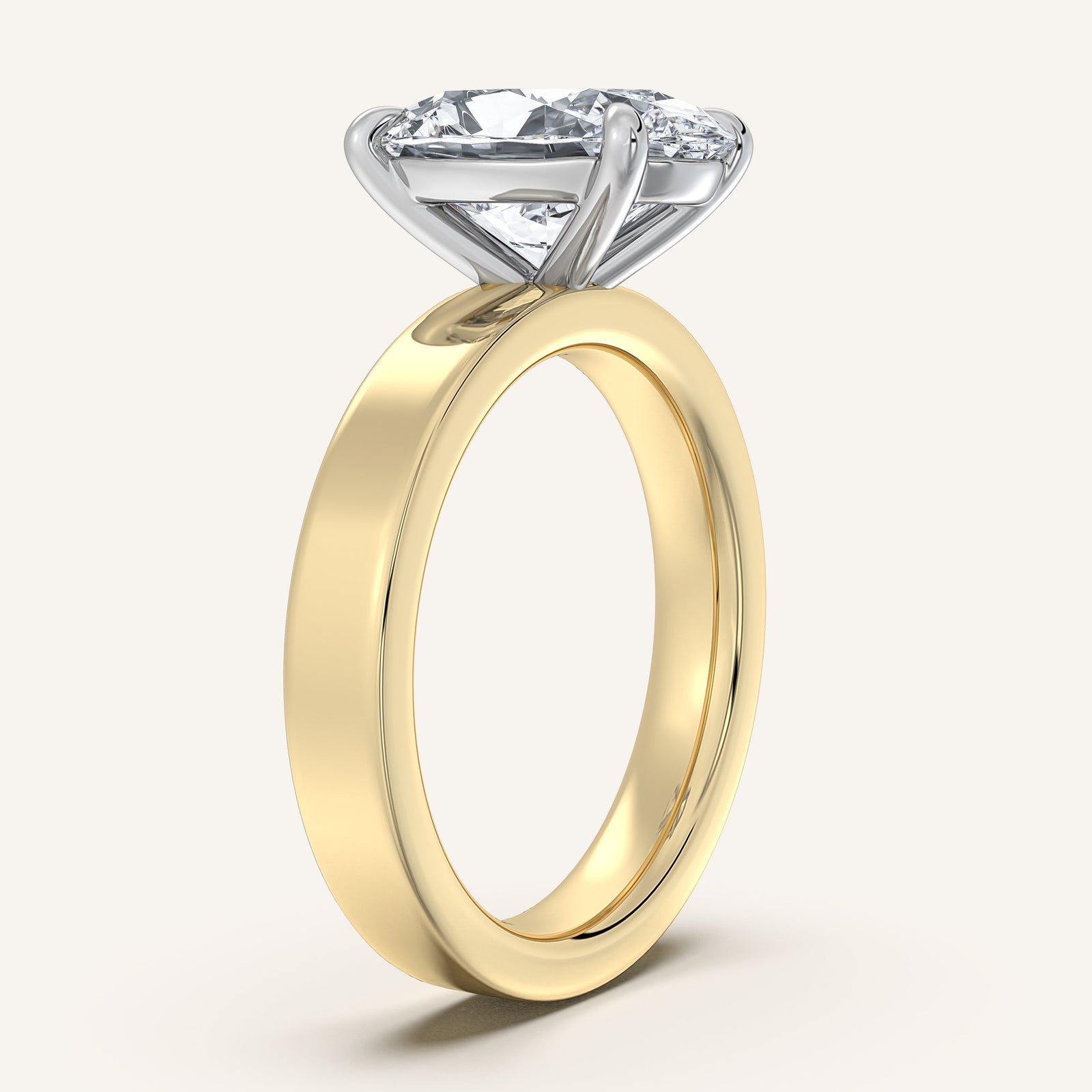 Square Shank Solitaire