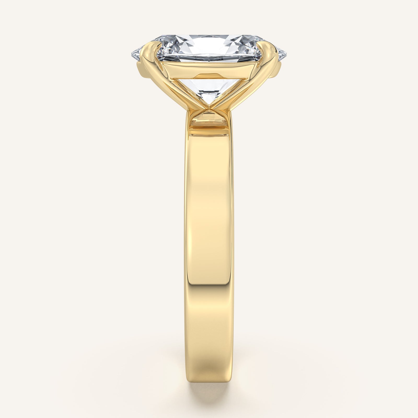 Square Shank Solitaire