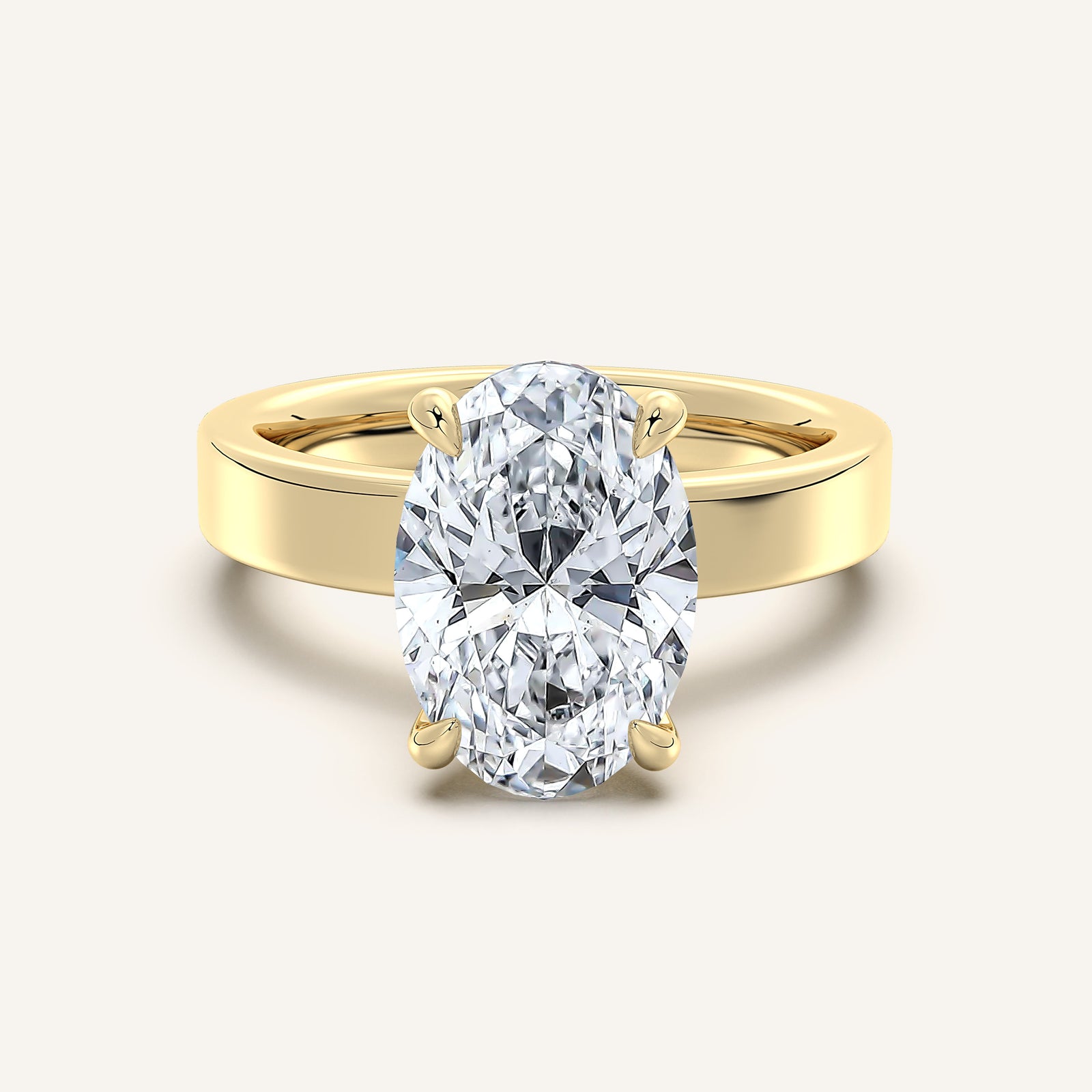 Square Shank Solitaire