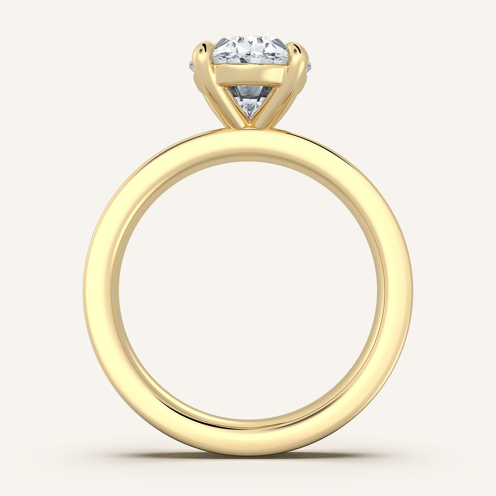 Square Shank Solitaire