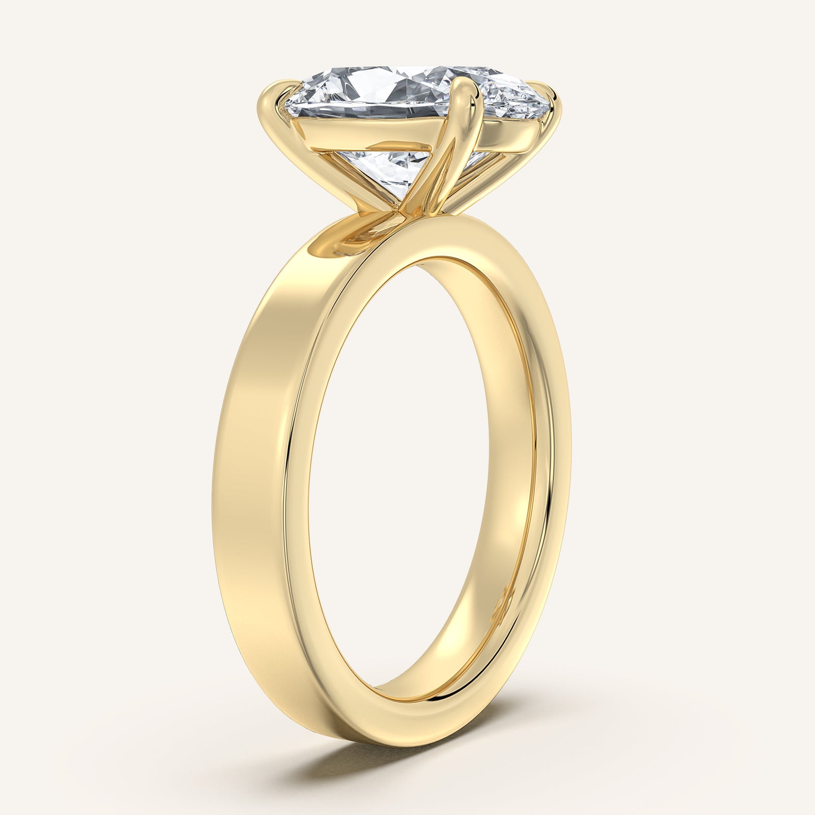 Square Shank Solitaire
