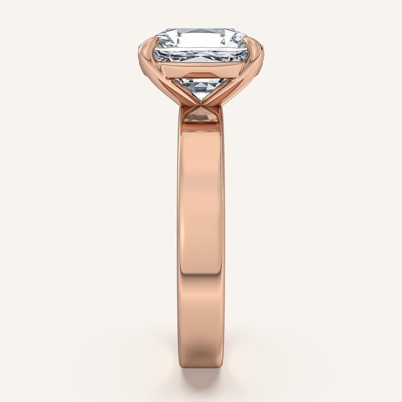 Square Shank Solitaire