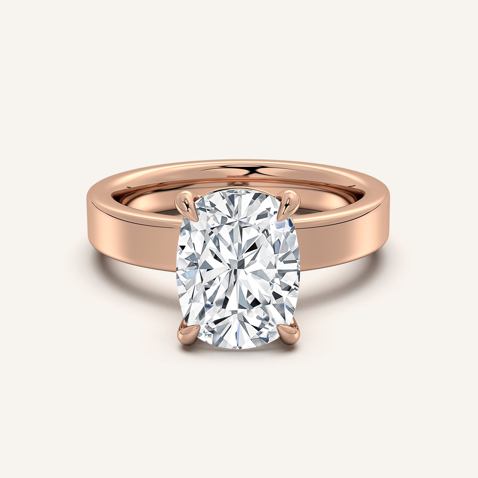 Square Shank Solitaire