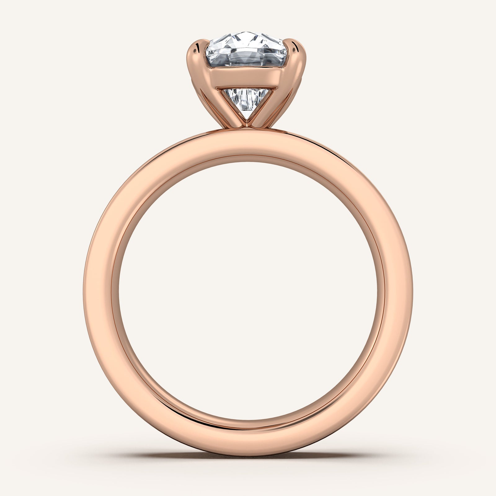 Square Shank Solitaire