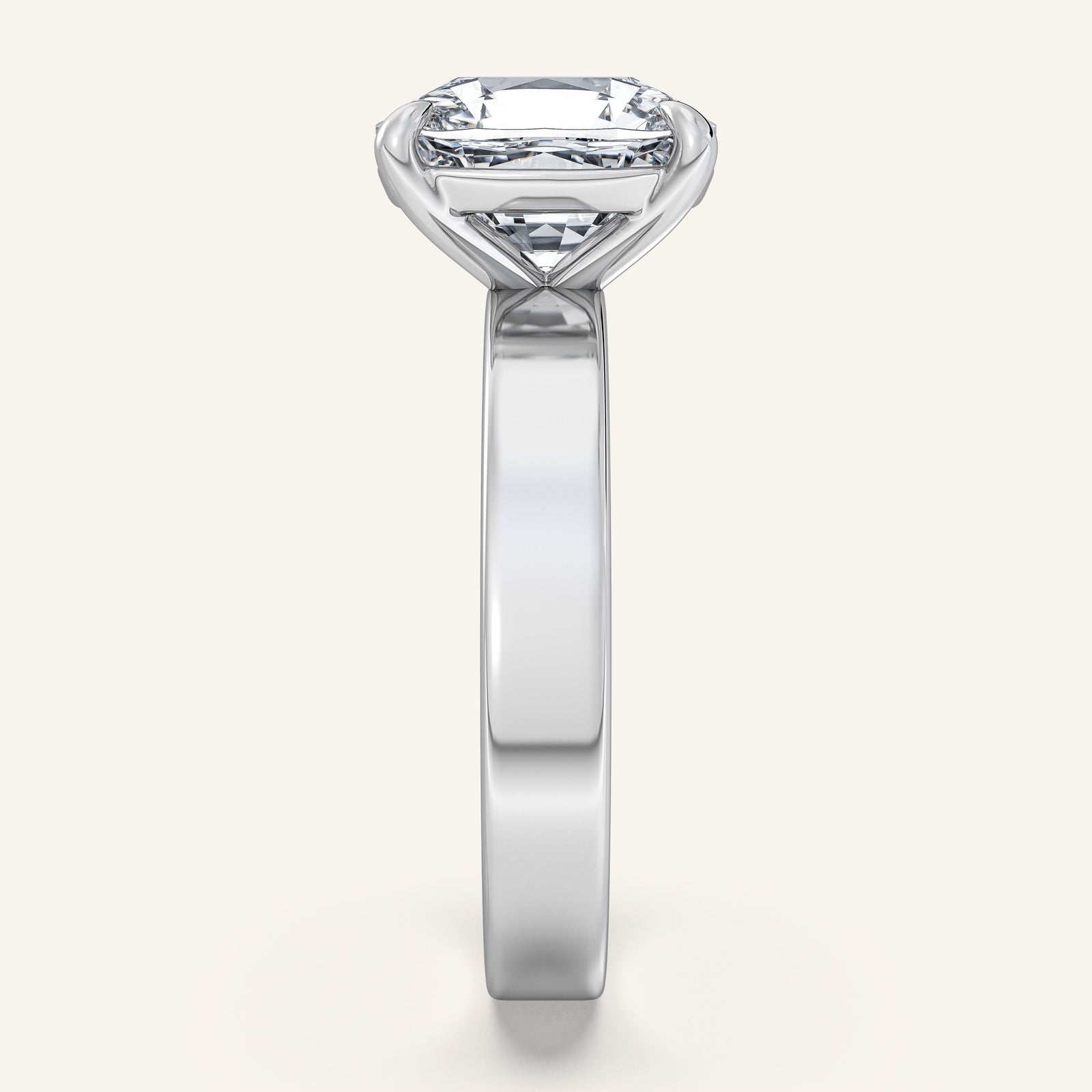 Square Shank Solitaire