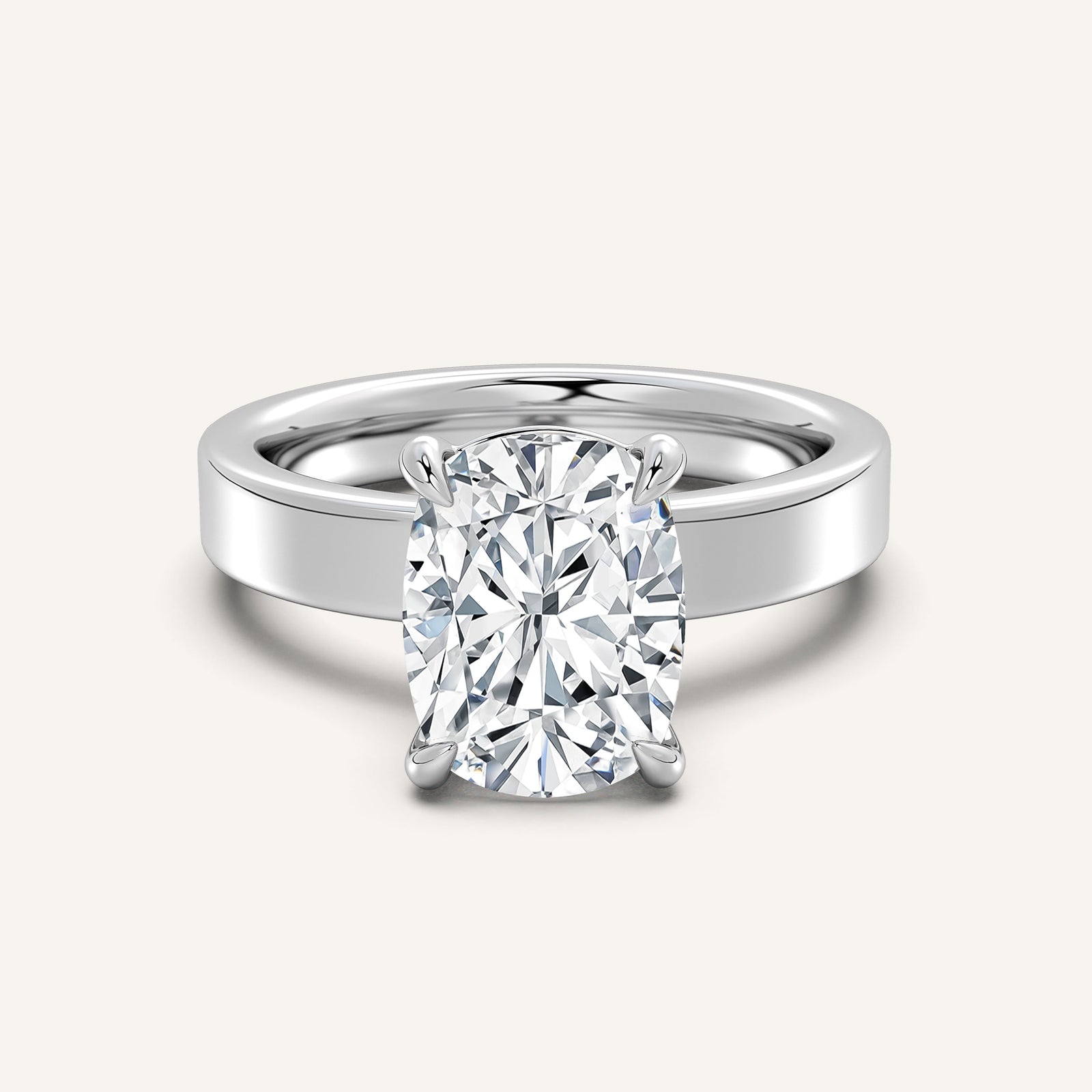 Square Shank Solitaire