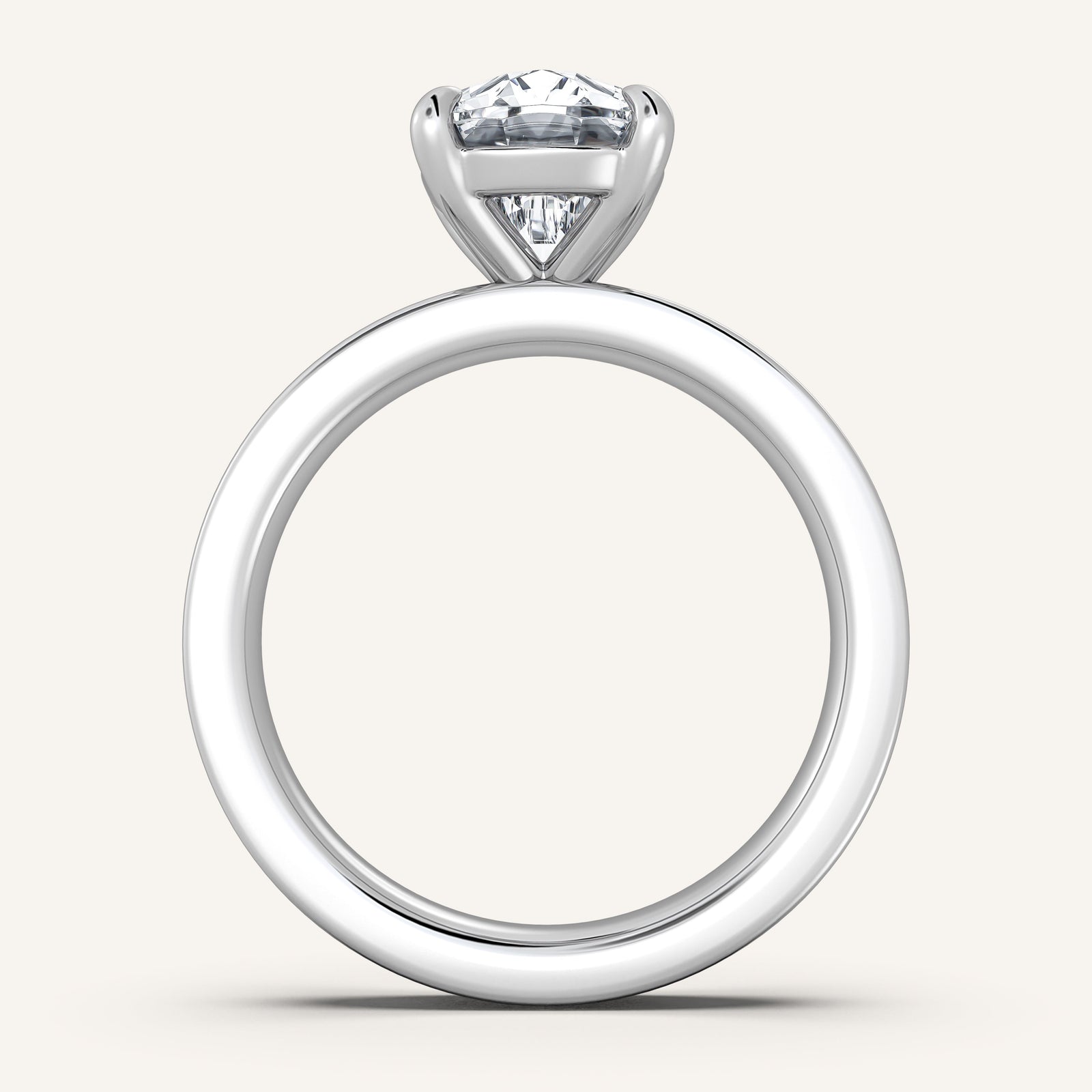 Square Shank Solitaire