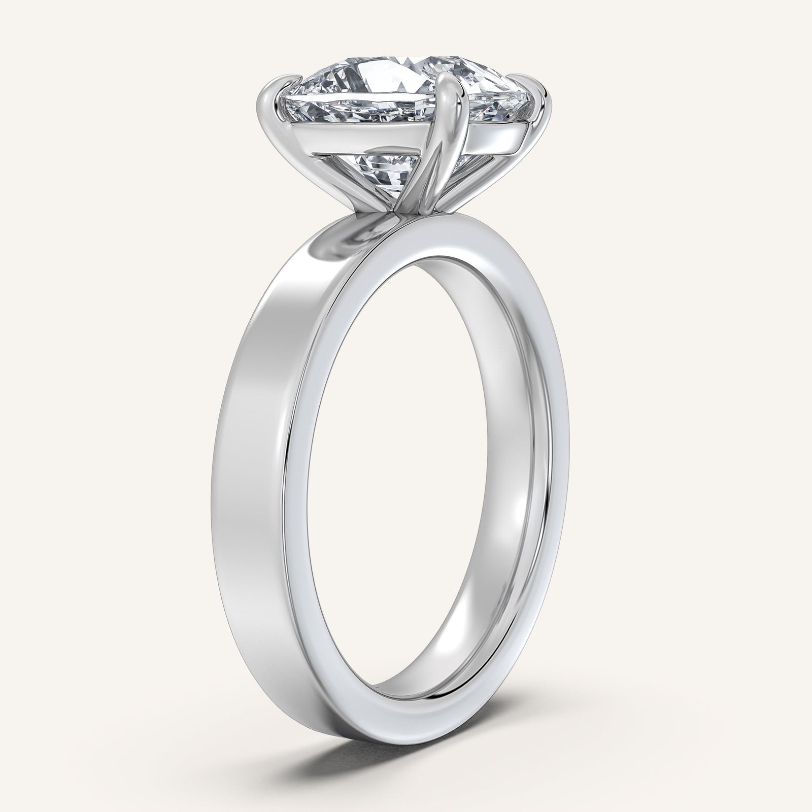 Square Shank Solitaire