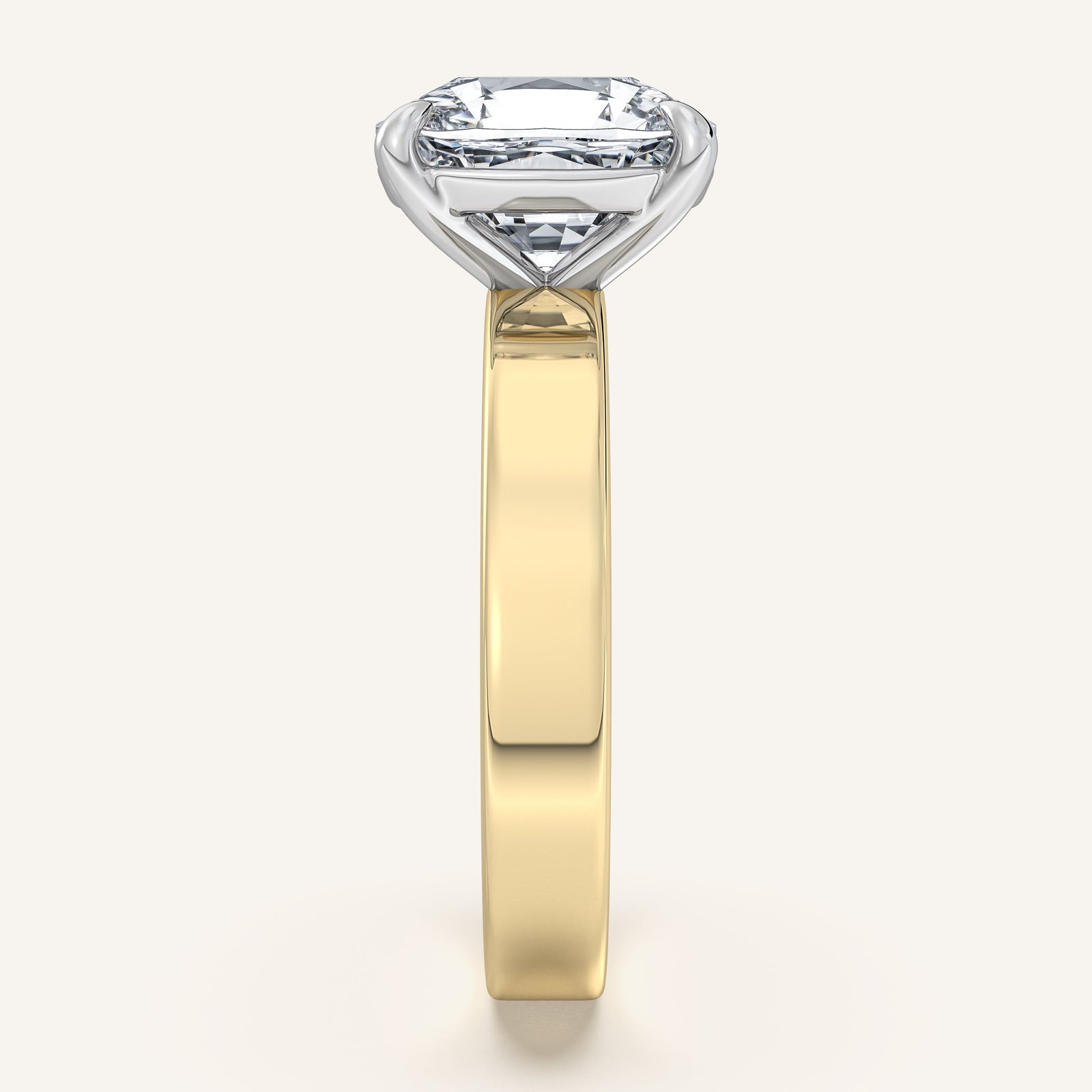Square Shank Solitaire