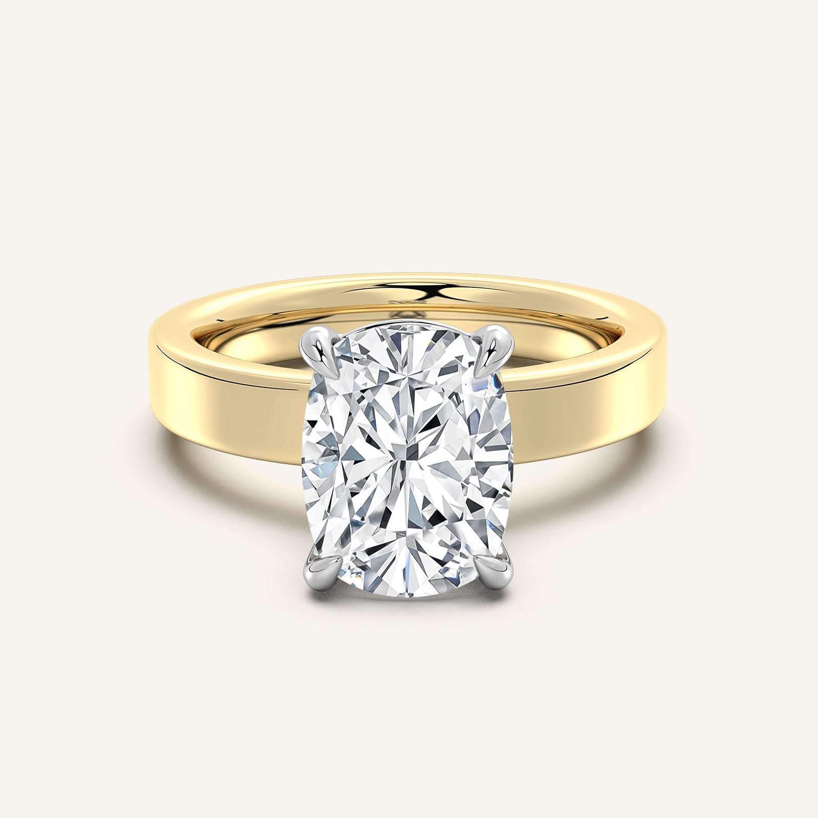 Square Shank Solitaire