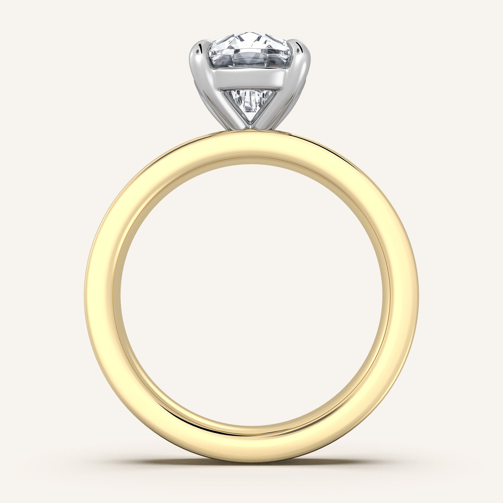 Square Shank Solitaire