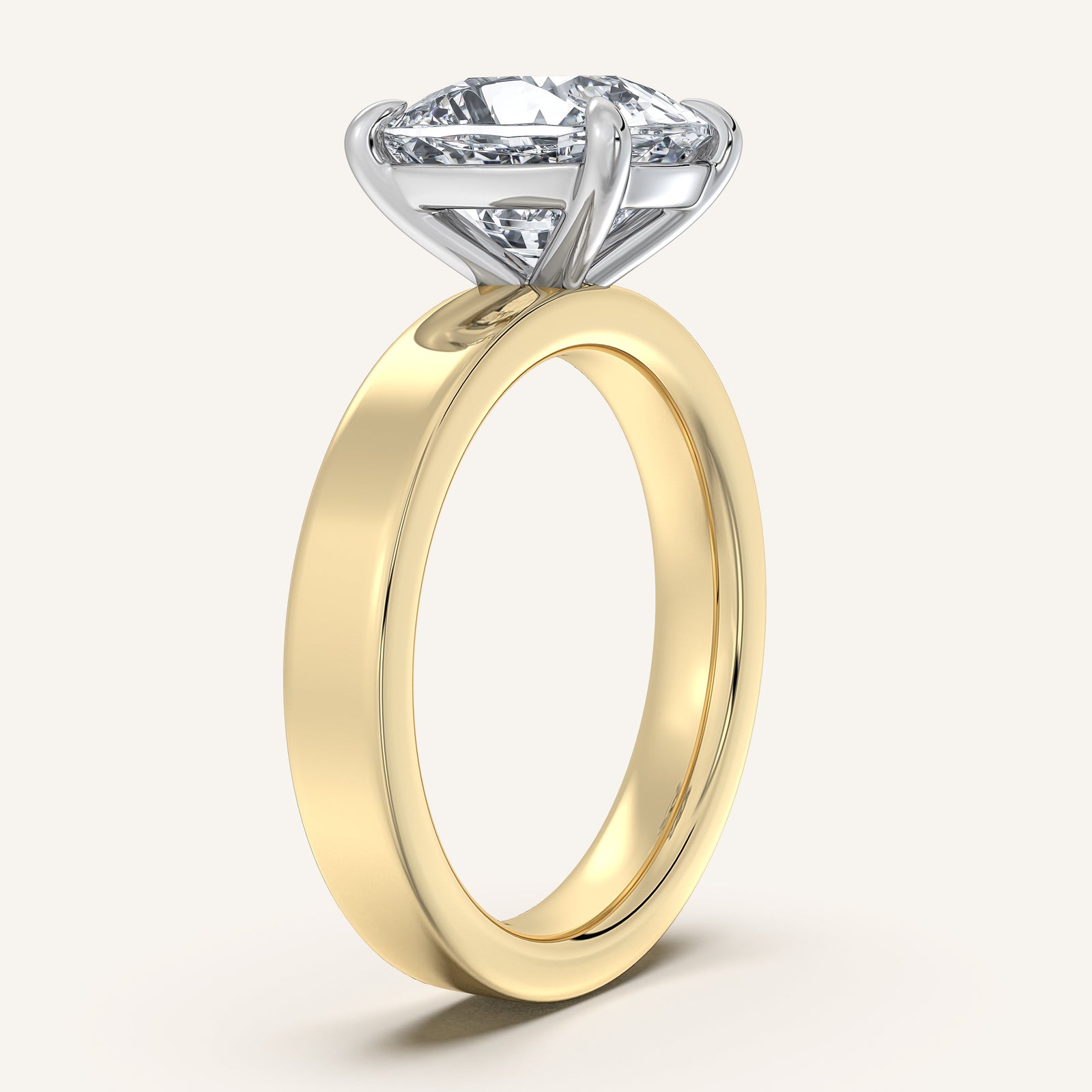Square Shank Solitaire