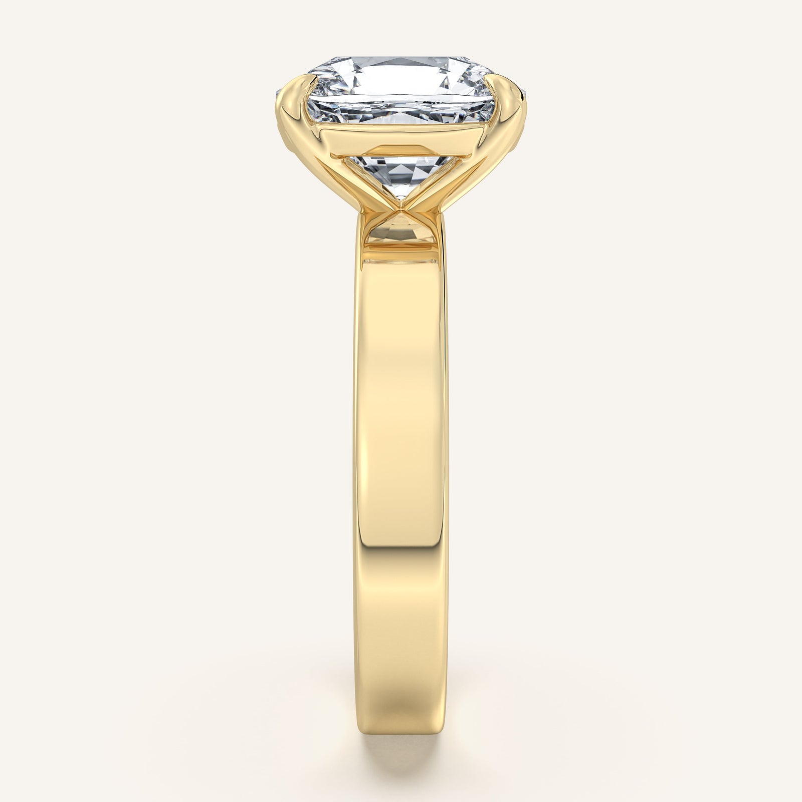 Square Shank Solitaire