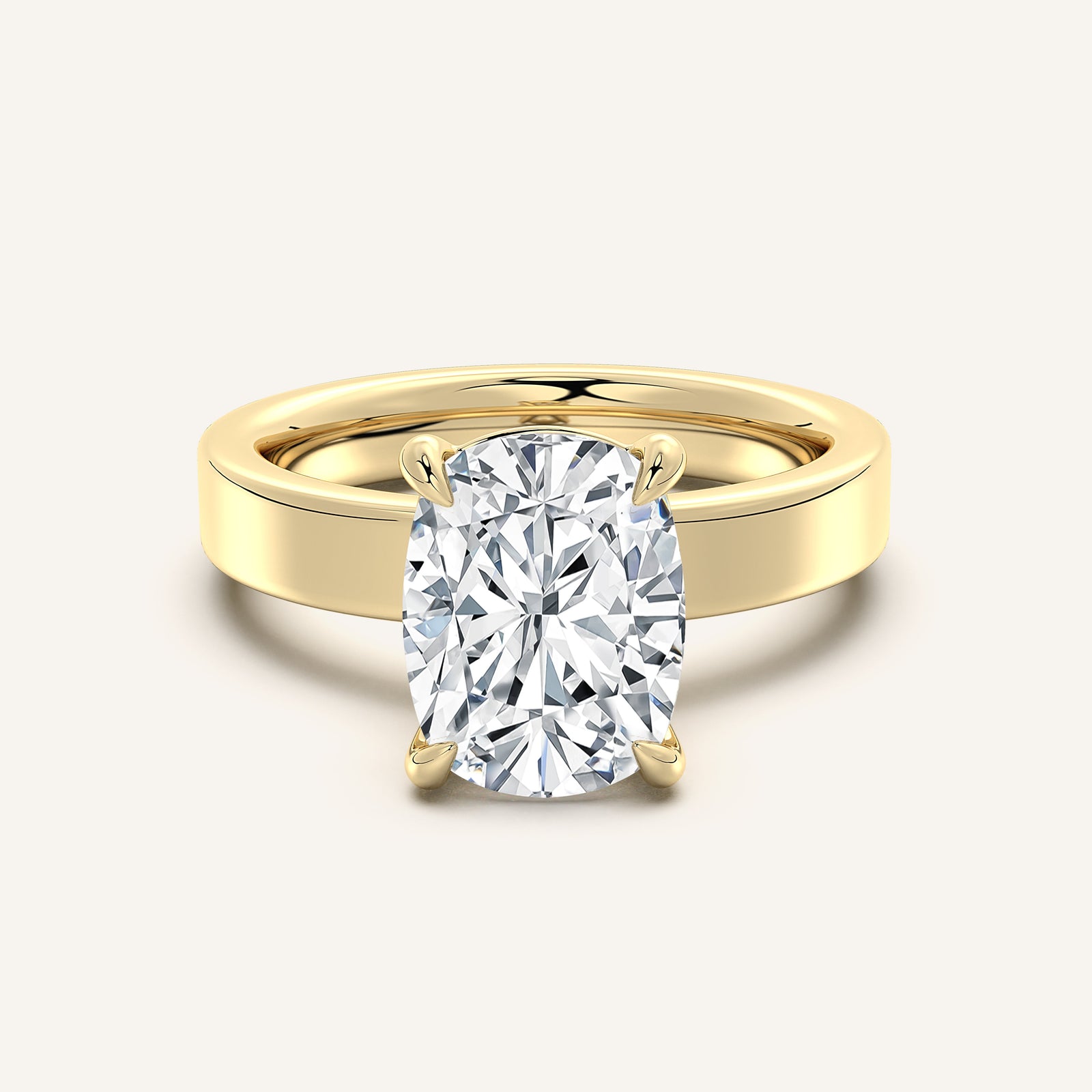 Square Shank Solitaire