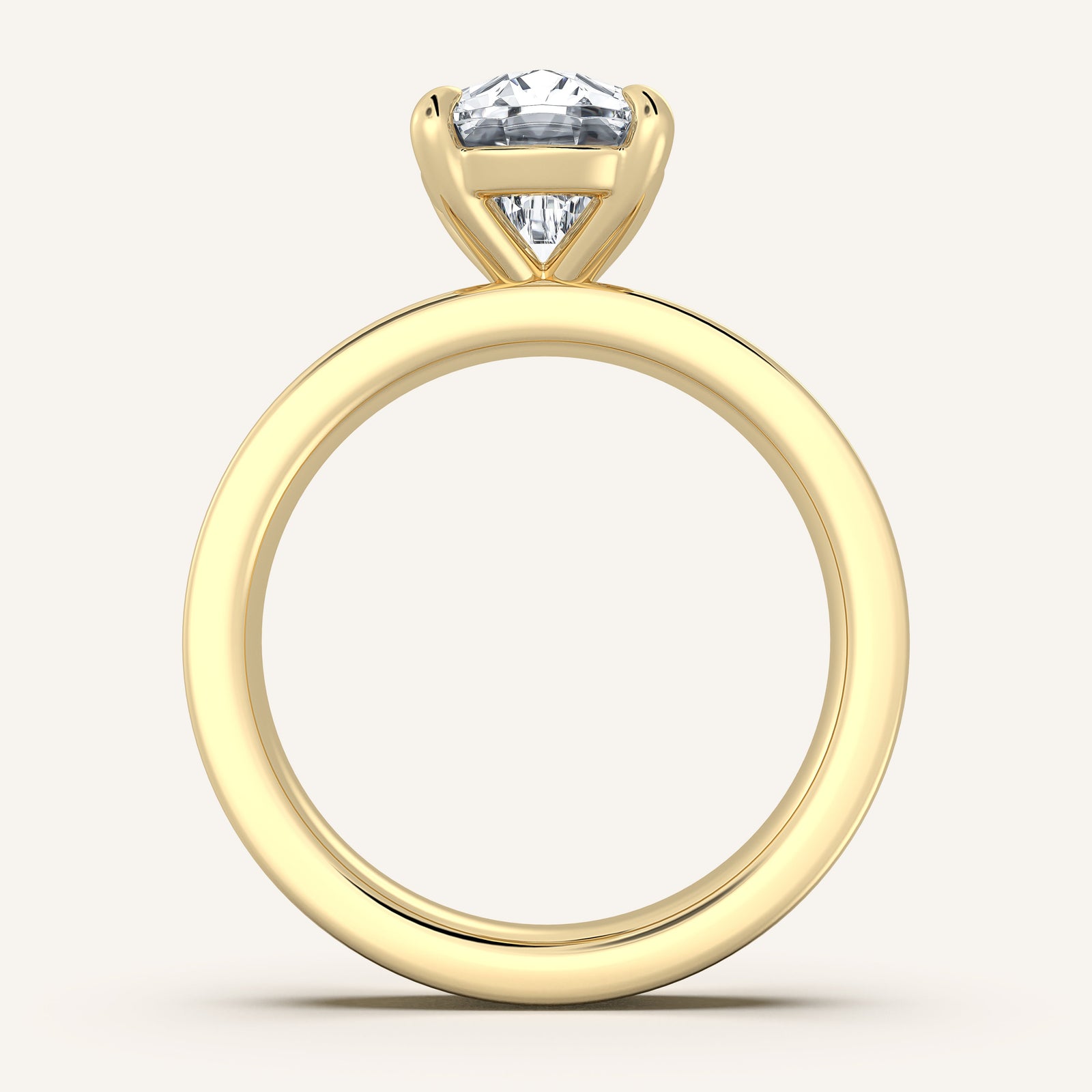 Square Shank Solitaire