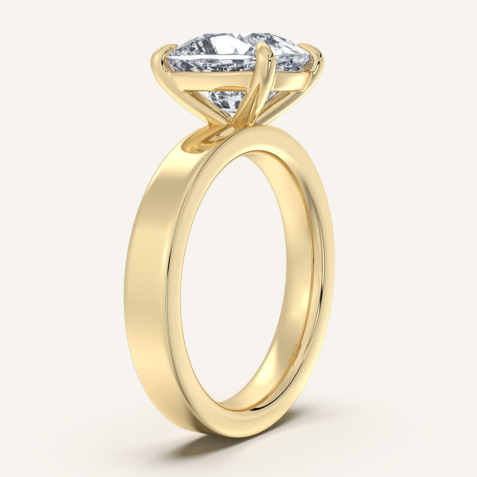 Square Shank Solitaire