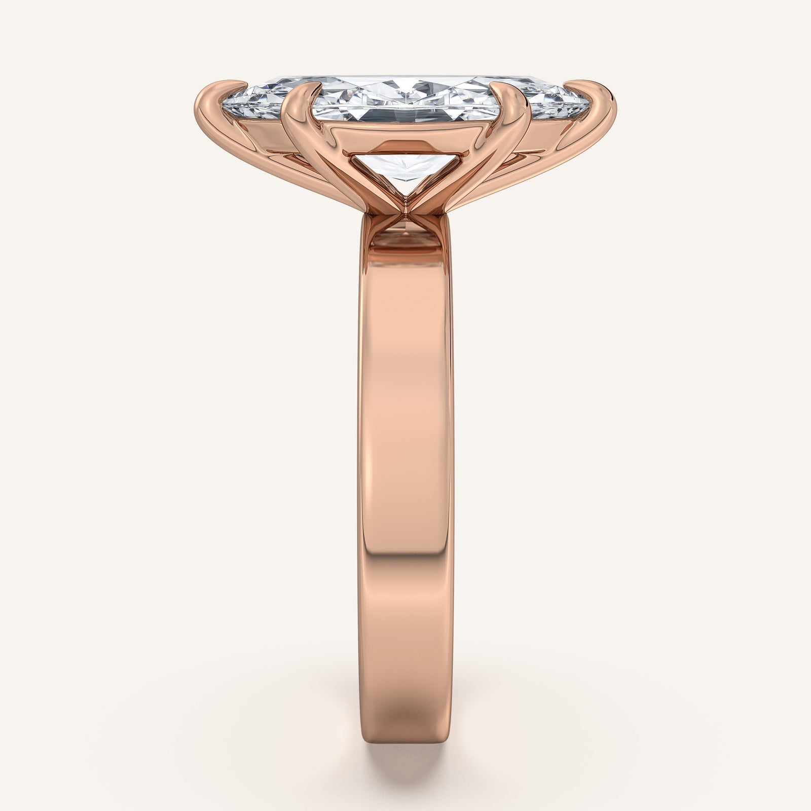 Square Shank Solitaire