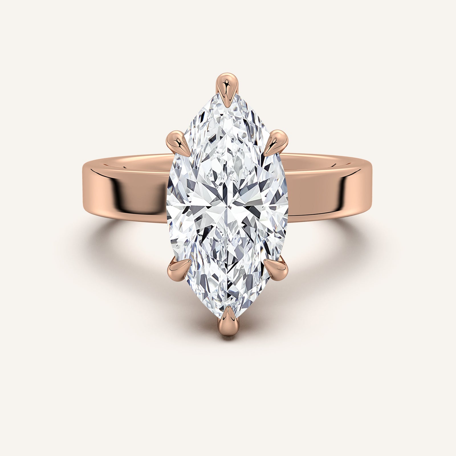 Square Shank Solitaire