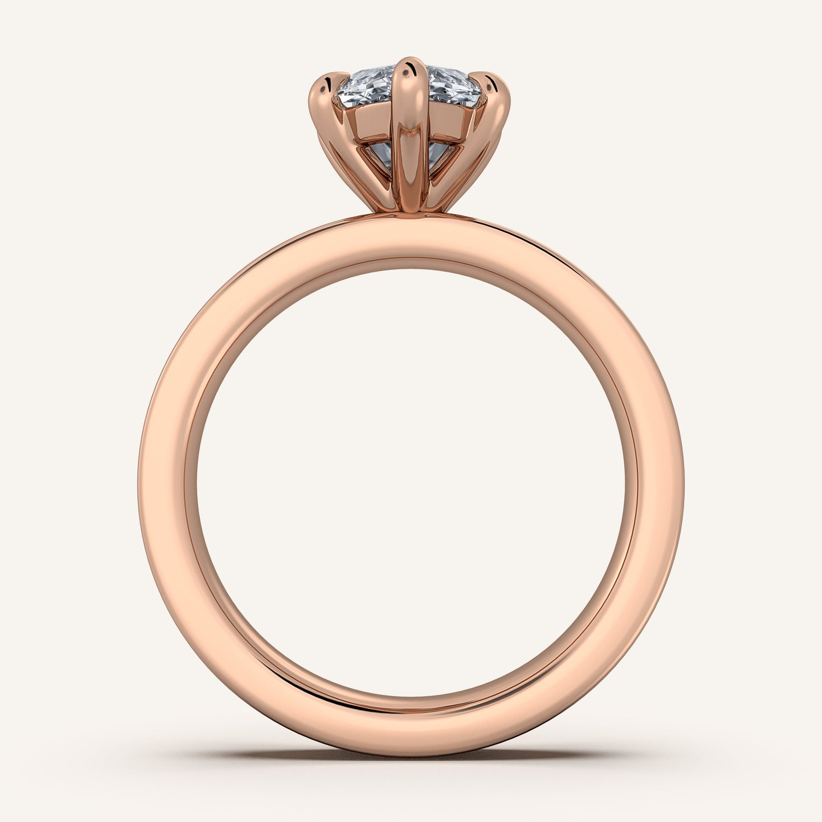 Square Shank Solitaire