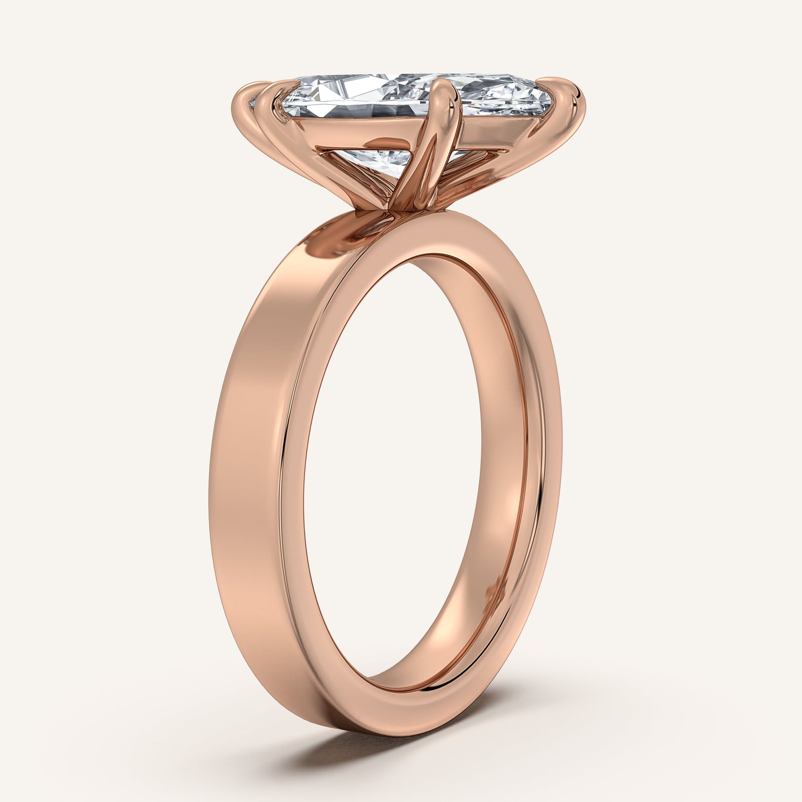 Square Shank Solitaire