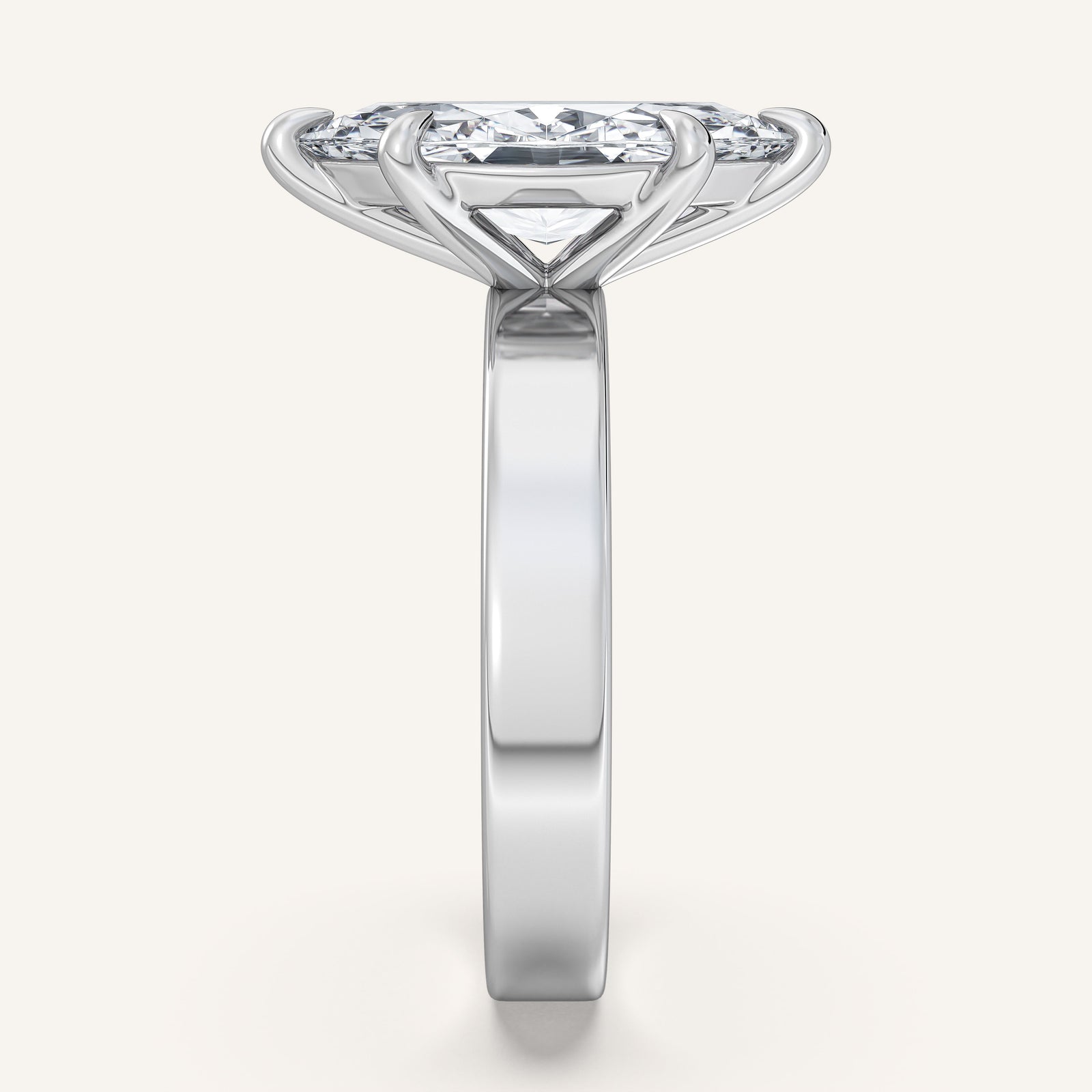 Square Shank Solitaire