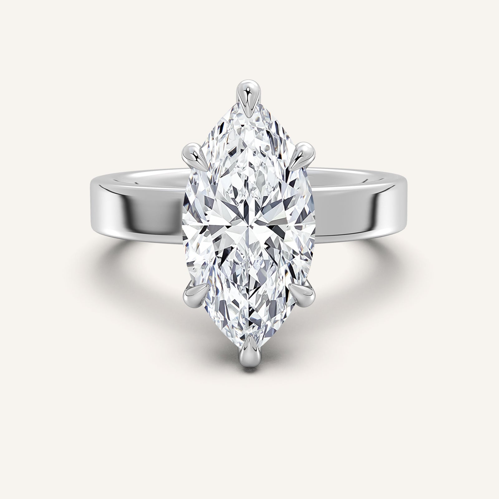 Square Shank Solitaire