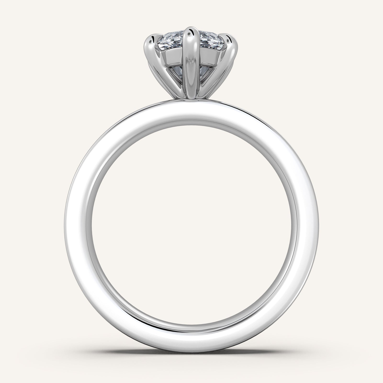 Square Shank Solitaire