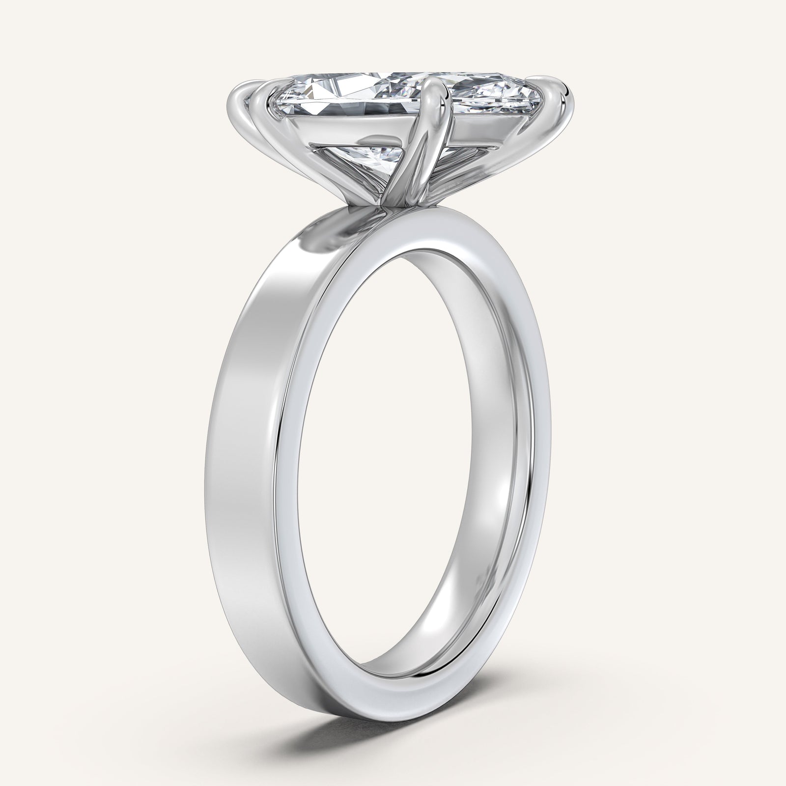 Square Shank Solitaire