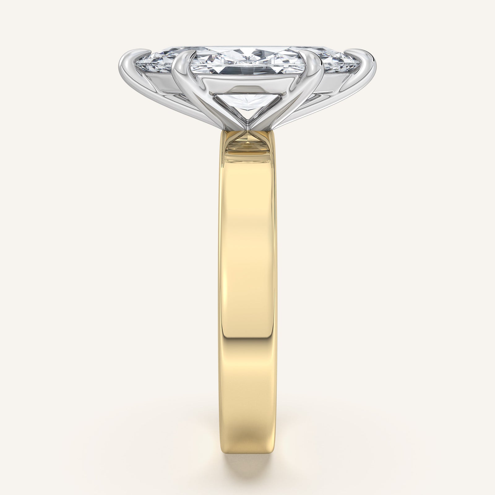 Square Shank Solitaire