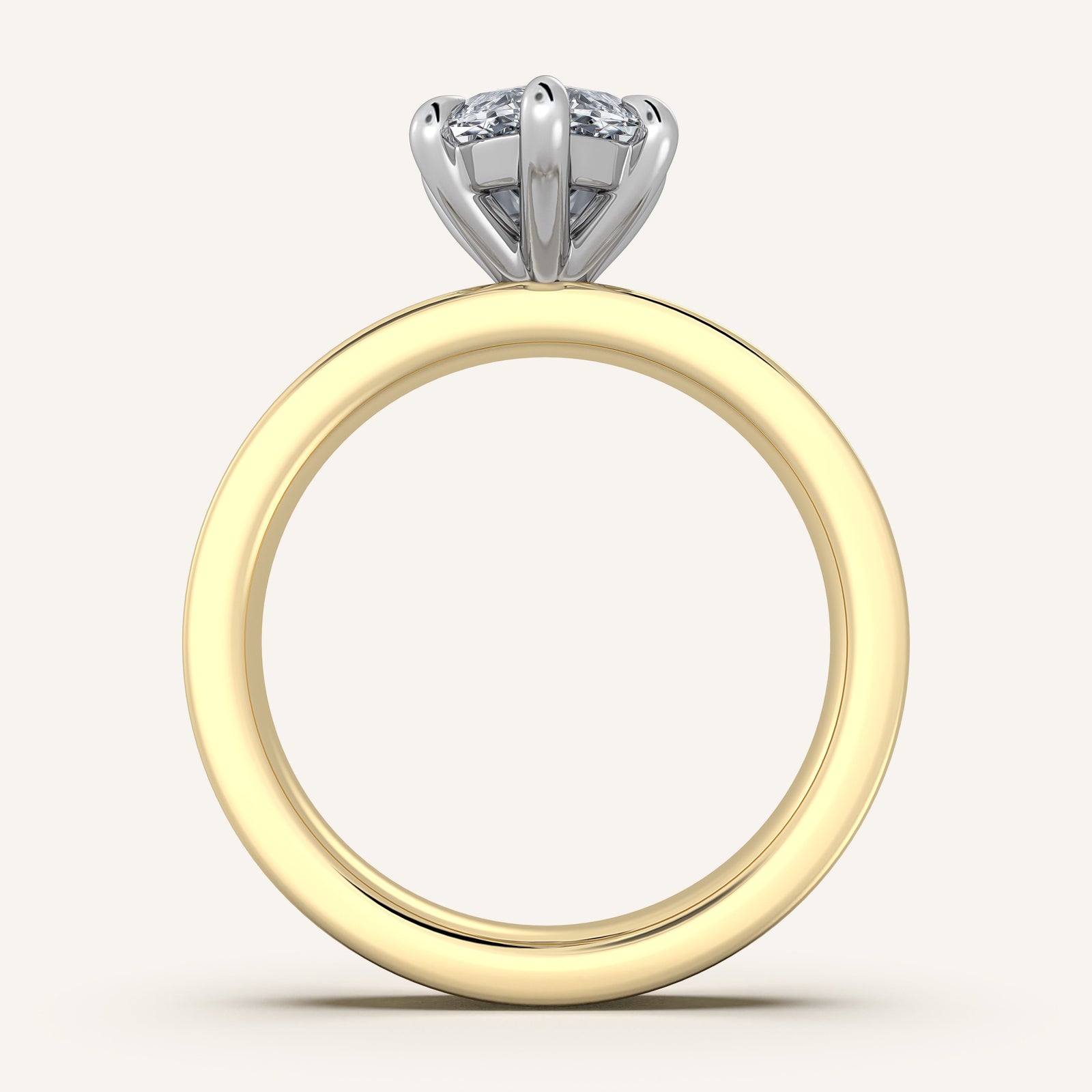 Square Shank Solitaire