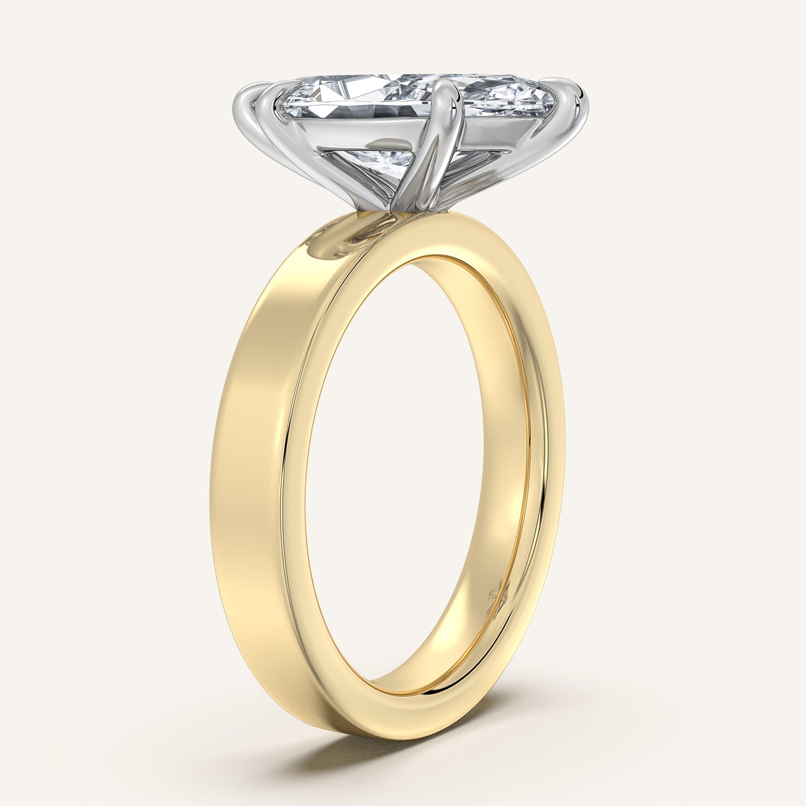 Square Shank Solitaire