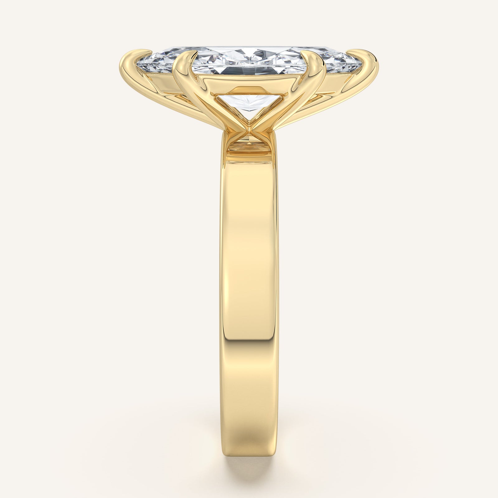 Square Shank Solitaire