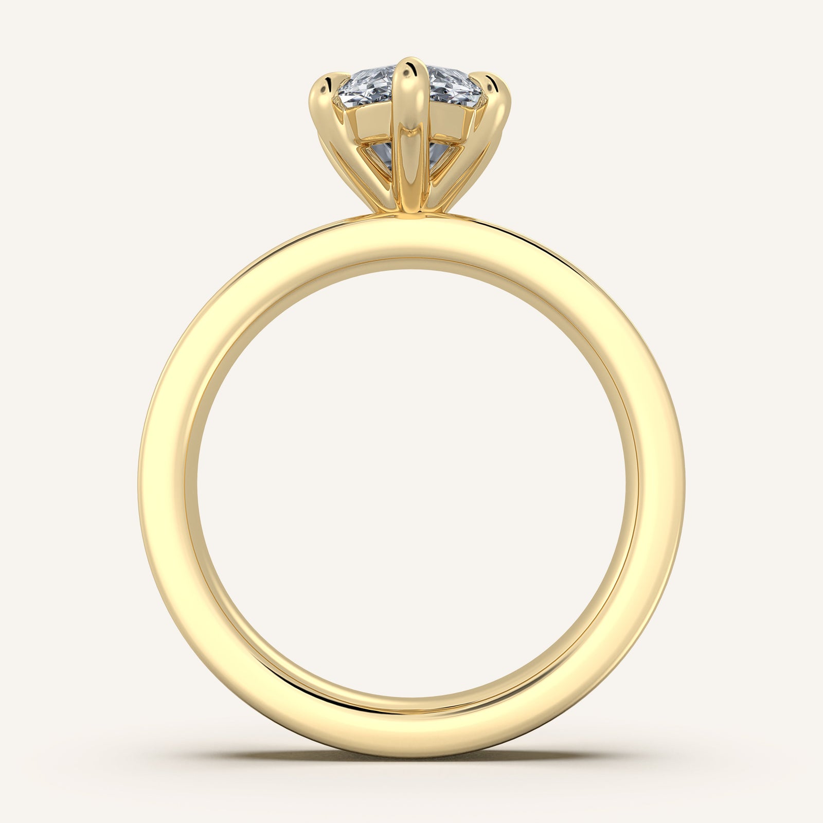Square Shank Solitaire