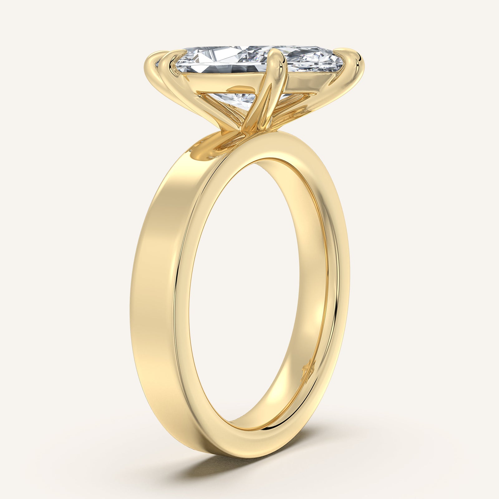Square Shank Solitaire