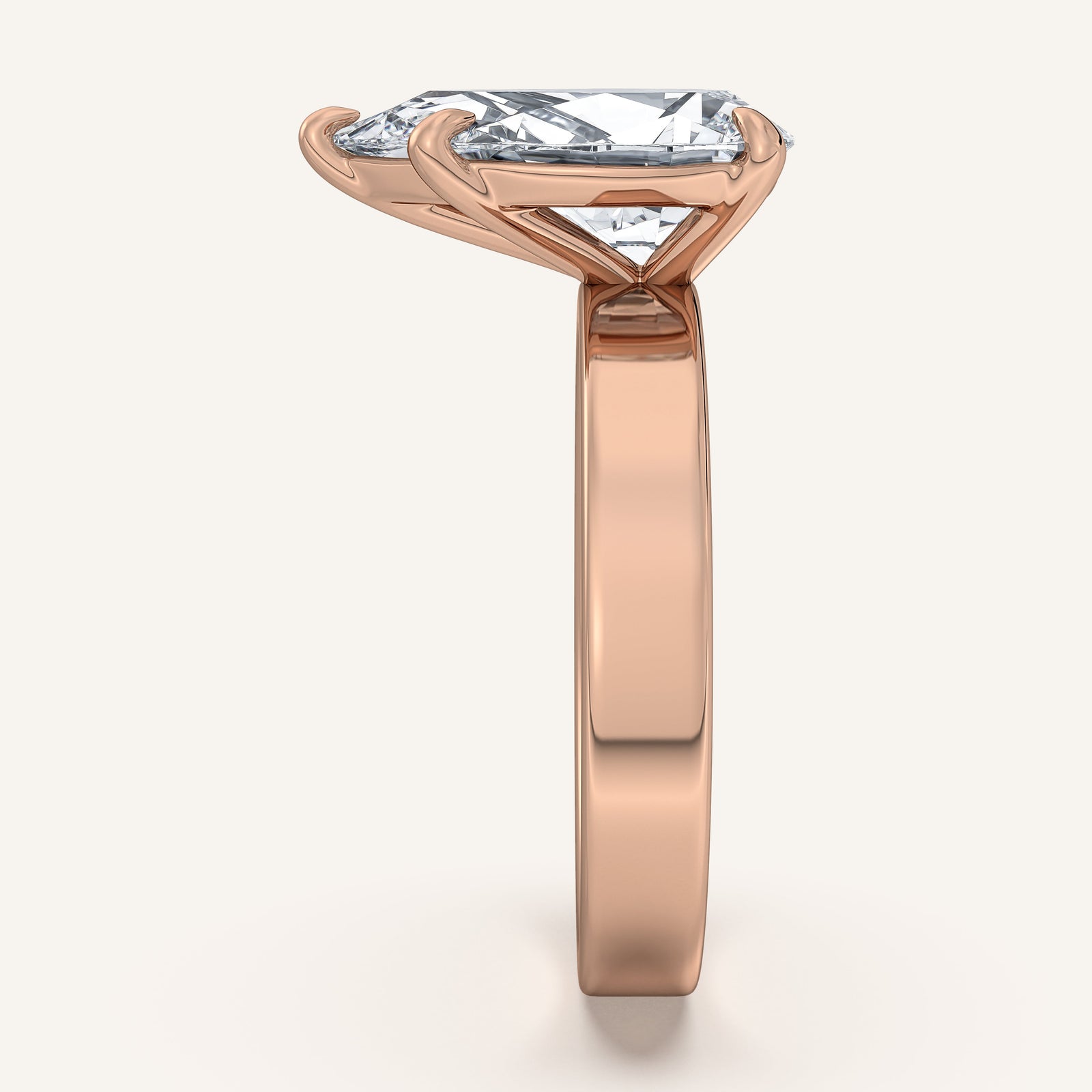 Square Shank Solitaire