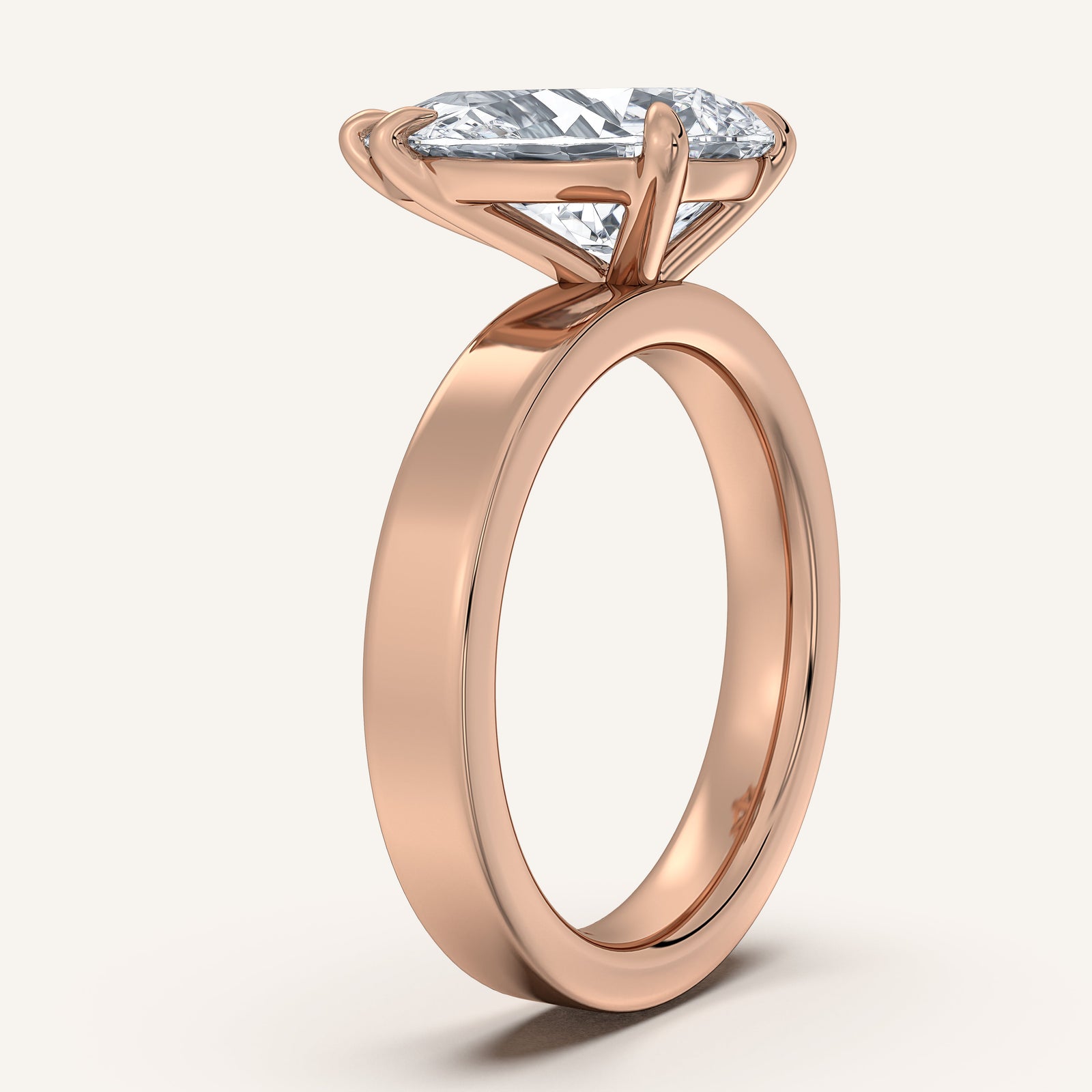 Square Shank Solitaire
