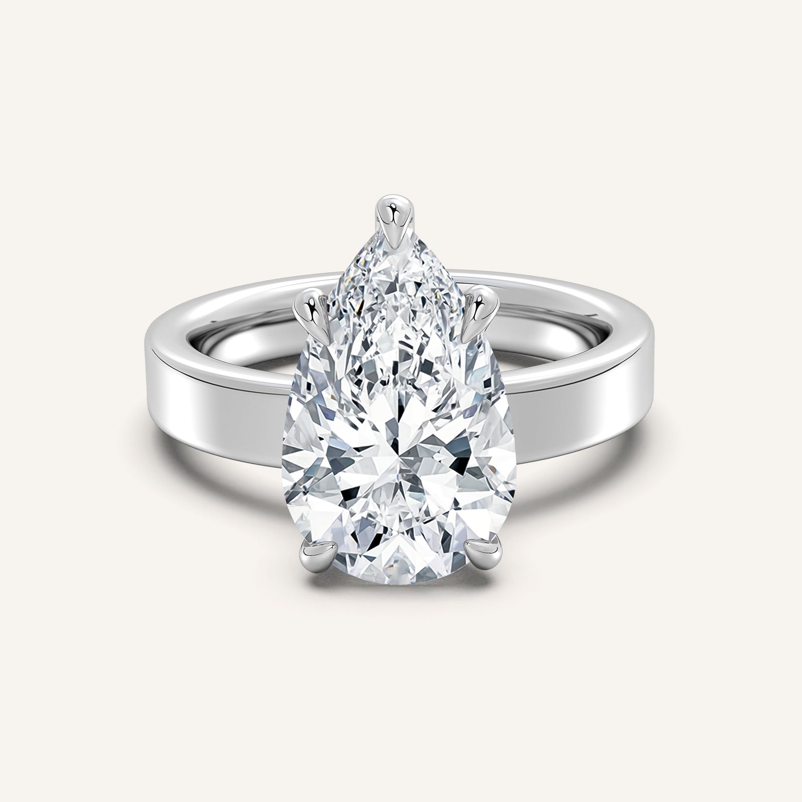 Square Shank Solitaire