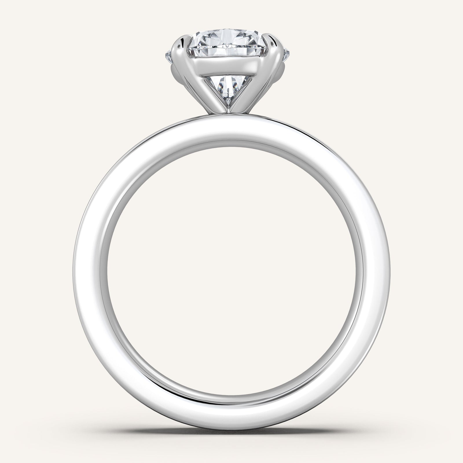 Square Shank Solitaire