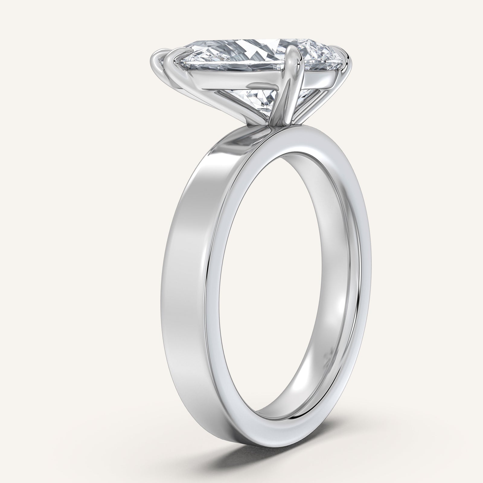 Square Shank Solitaire